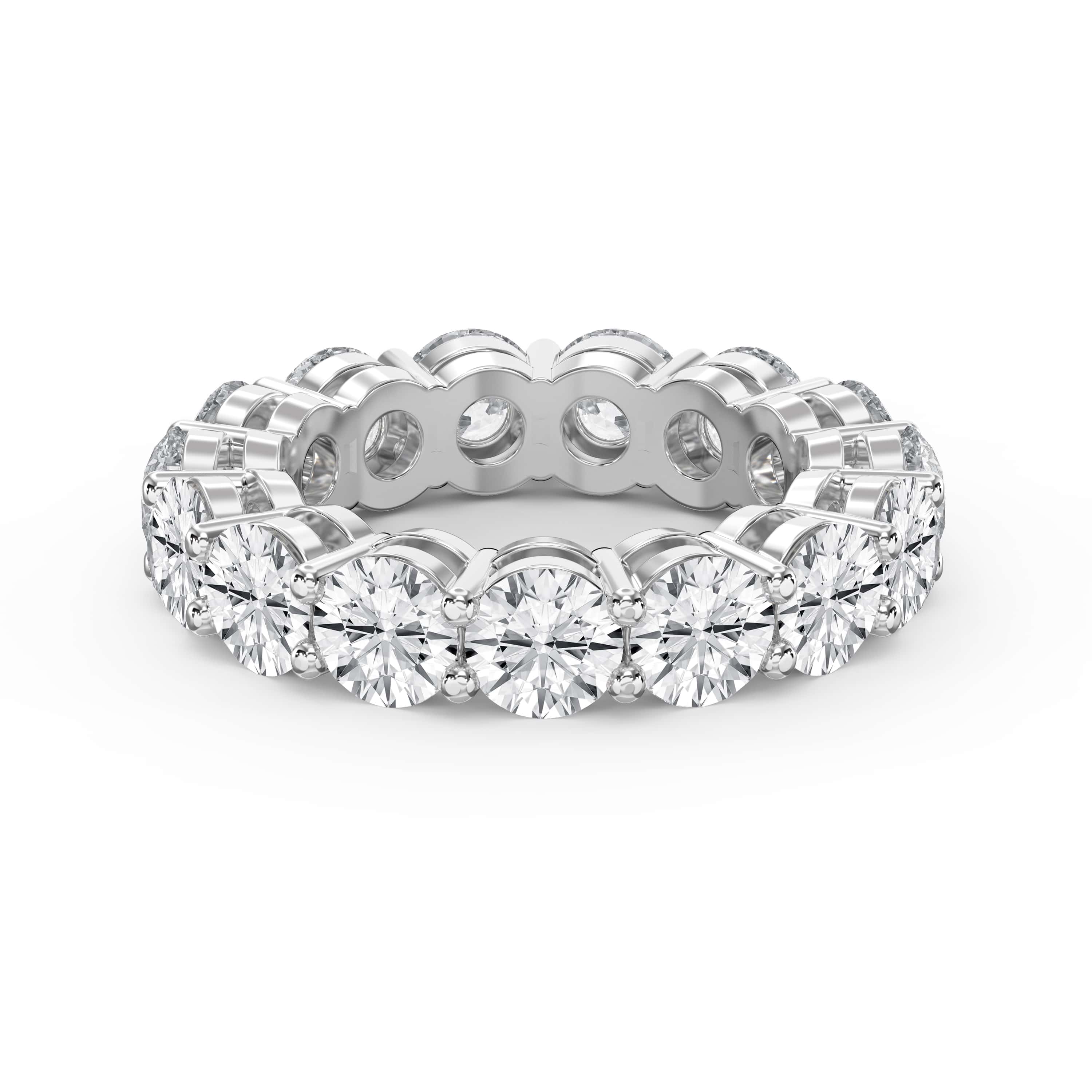 7.5 Carat Round Brilliant Cut Diamond Band – Lab-Grown & Natural Diamonds | 0.50 Pointer Brilliance