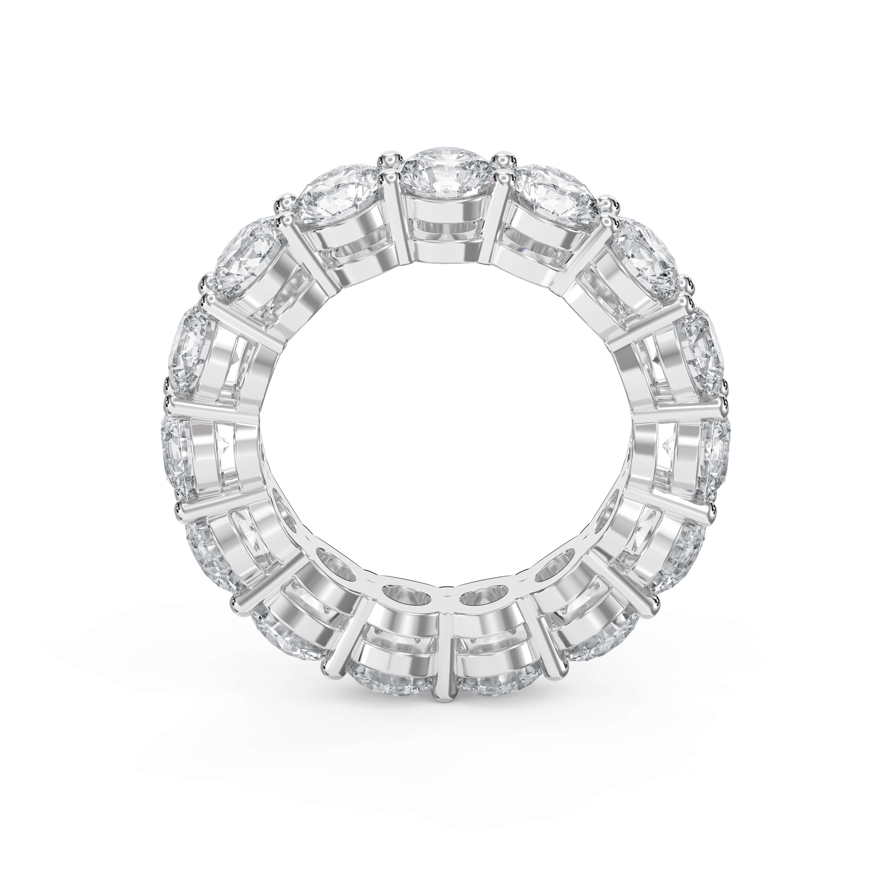 7.5 Carat Round Brilliant Cut Diamond Band – Lab-Grown & Natural Diamonds | 0.50 Pointer Brilliance