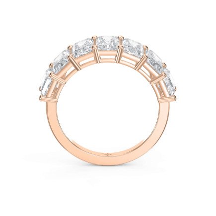 3.5 Carat Radiant Cut Lab-Grown Diamond Half Eternity Band – Understated Brilliance, Lasting Elegance