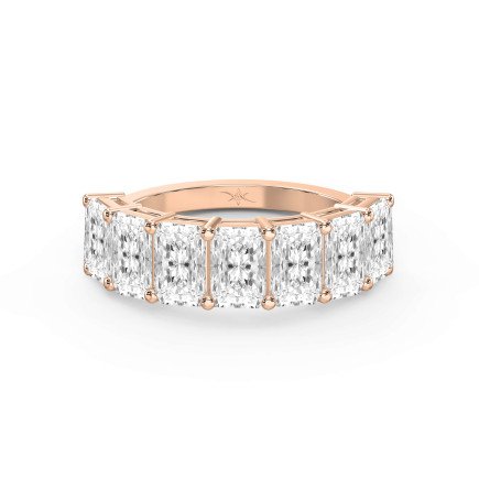 3.5 Carat Radiant Cut Lab-Grown Diamond Half Eternity Band – Understated Brilliance, Lasting Elegance