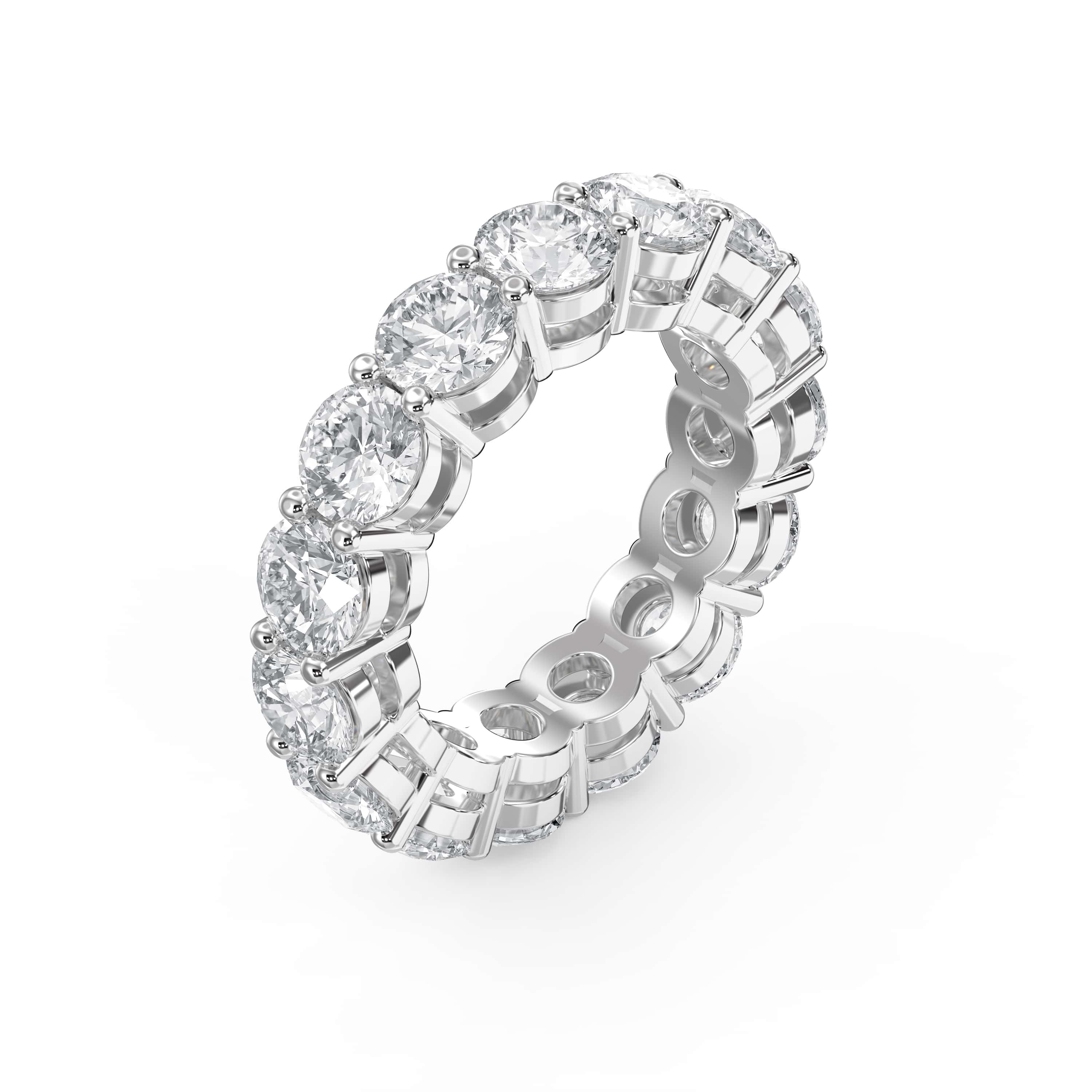 7.5 Carat Round Brilliant Cut Diamond Band – Lab-Grown & Natural Diamonds | 0.50 Pointer Brilliance