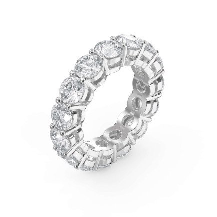 7.5 Carat Round Brilliant Cut Diamond Band – Lab-Grown & Natural Diamonds | 0.50 Pointer Brilliance