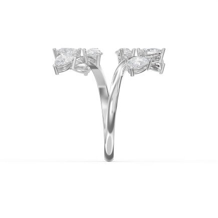 2 Carat 8-Stone Pear Shape Diamond Ring – Lab Grown & Natural Options