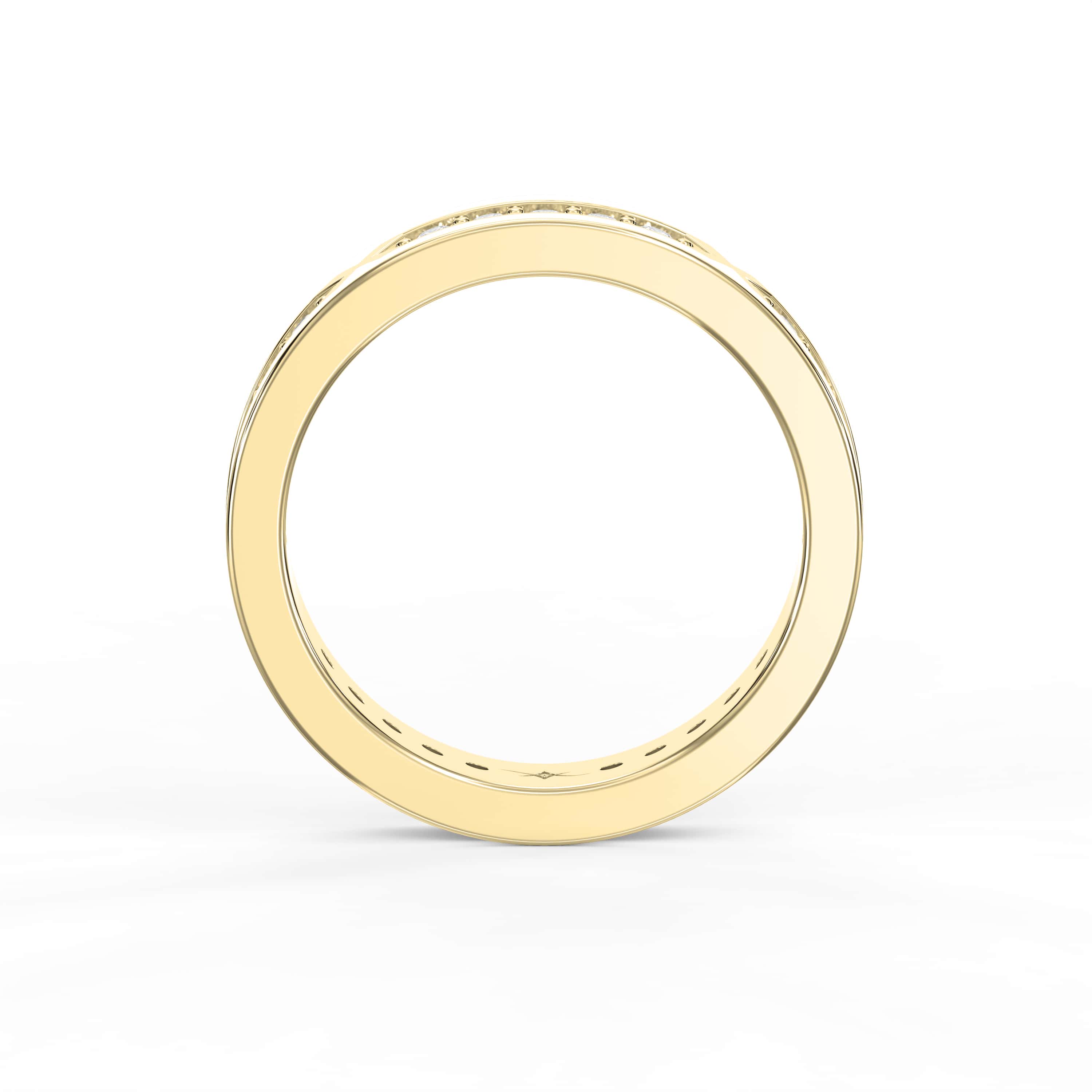 0.45 Carat Diamond Band for Women – EF VS Clarity | Custom Gold Color & Weight