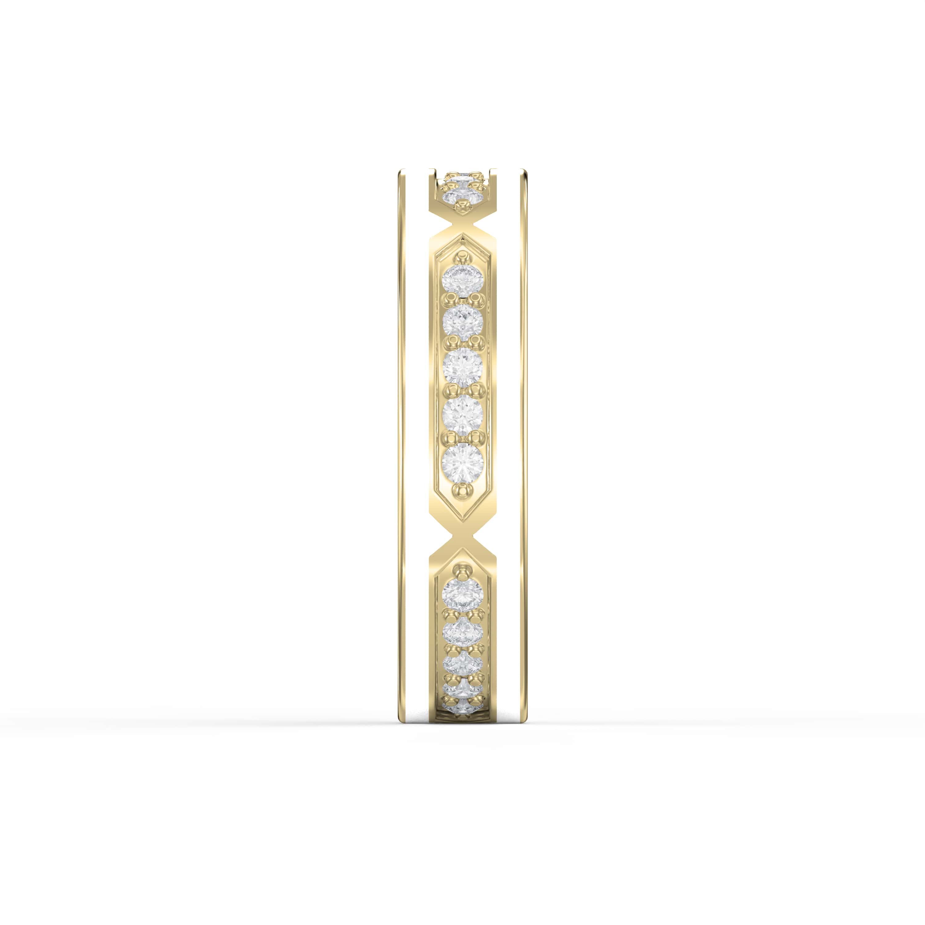 0.45 Carat Diamond Band for Women – EF VS Clarity | Custom Gold Color & Weight