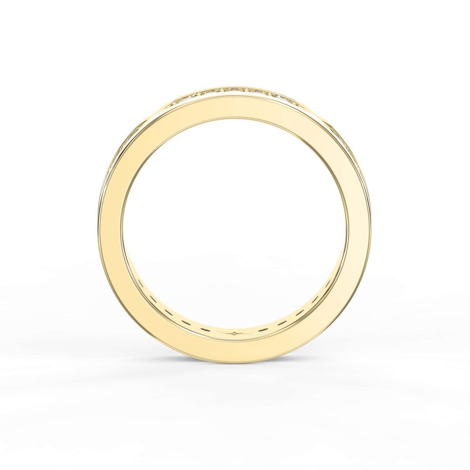 0.45 Carat Diamond Band for Women – EF VS Clarity | Custom Gold Color & Weight
