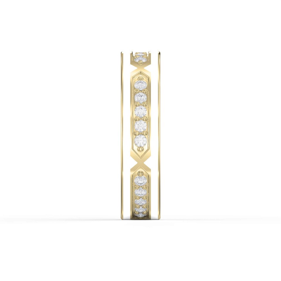 0.45 Carat Diamond Band for Women – EF VS Clarity | Custom Gold Color & Weight