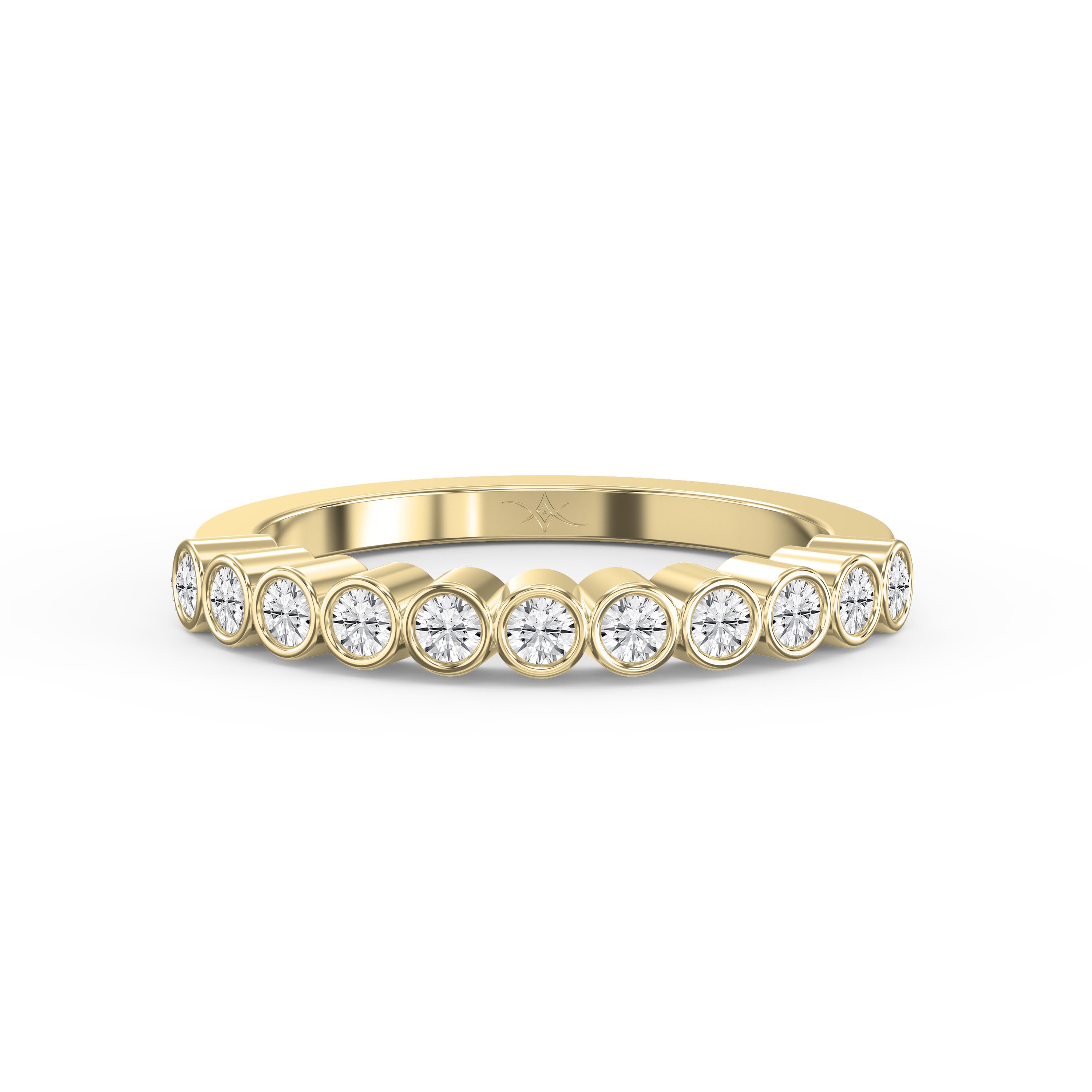 Half Eternity Ring with Round Cut Diamonds – Lab Grown & Natural