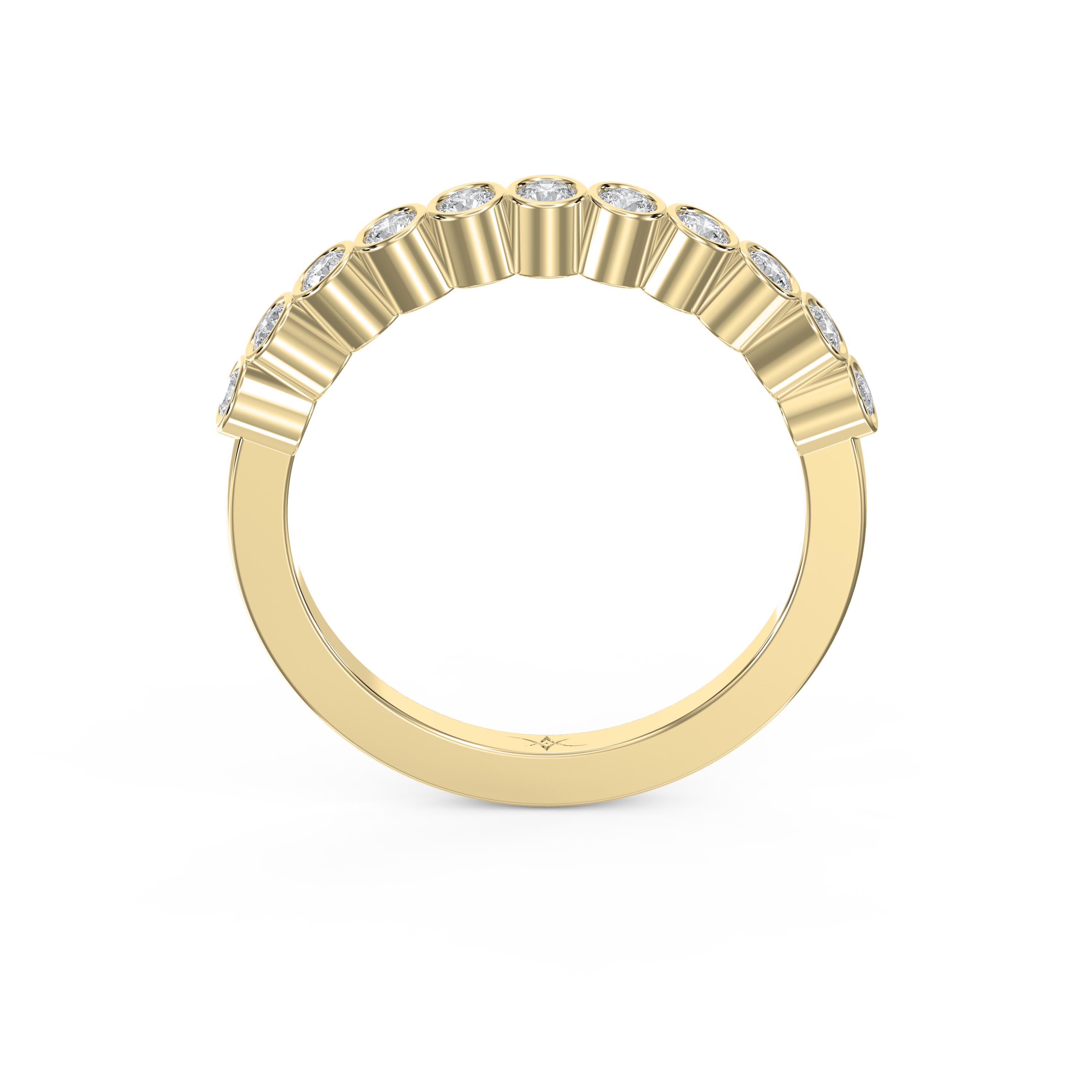 Half Eternity Ring with Round Cut Diamonds – Lab Grown & Natural