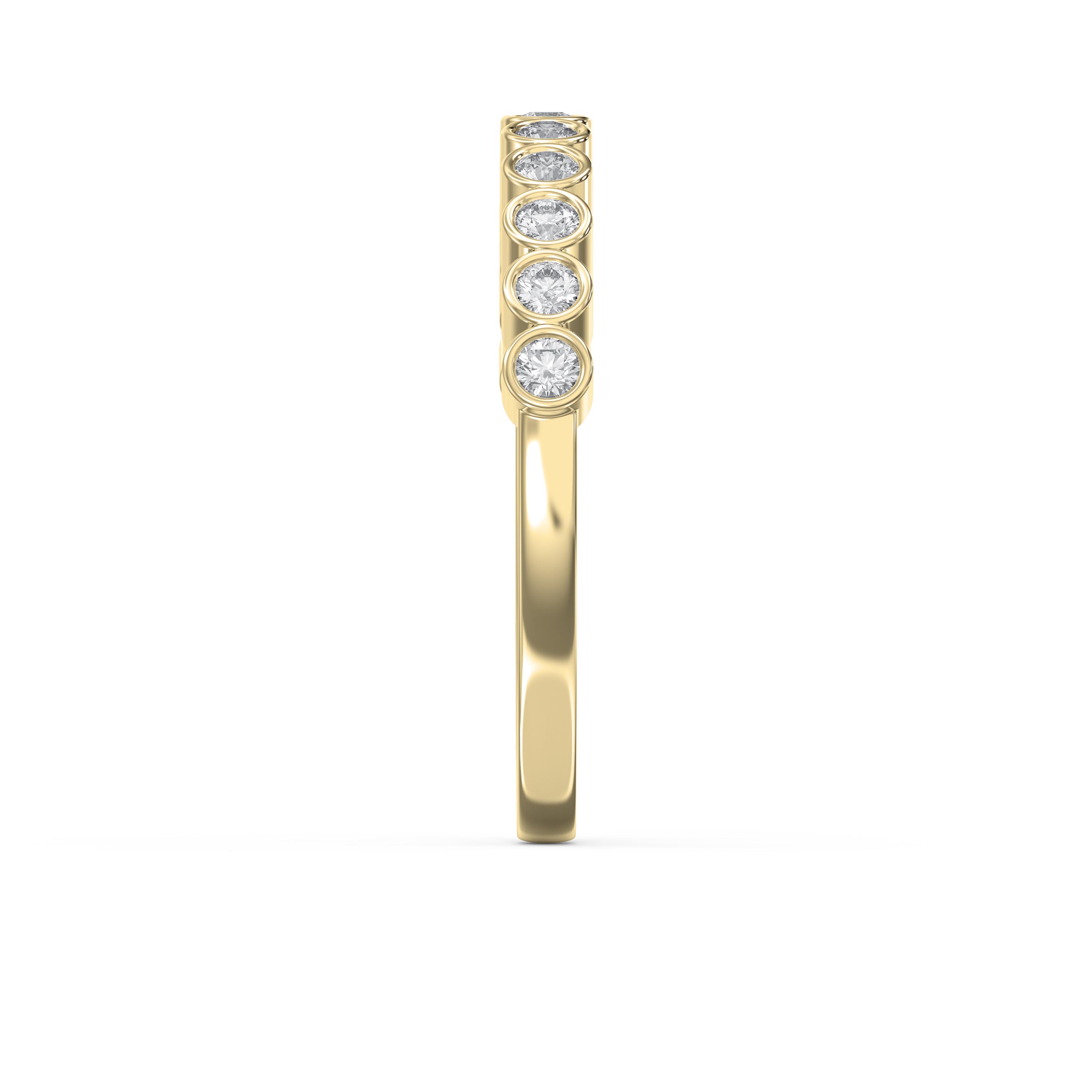 Half Eternity Ring with Round Cut Diamonds – Lab Grown & Natural