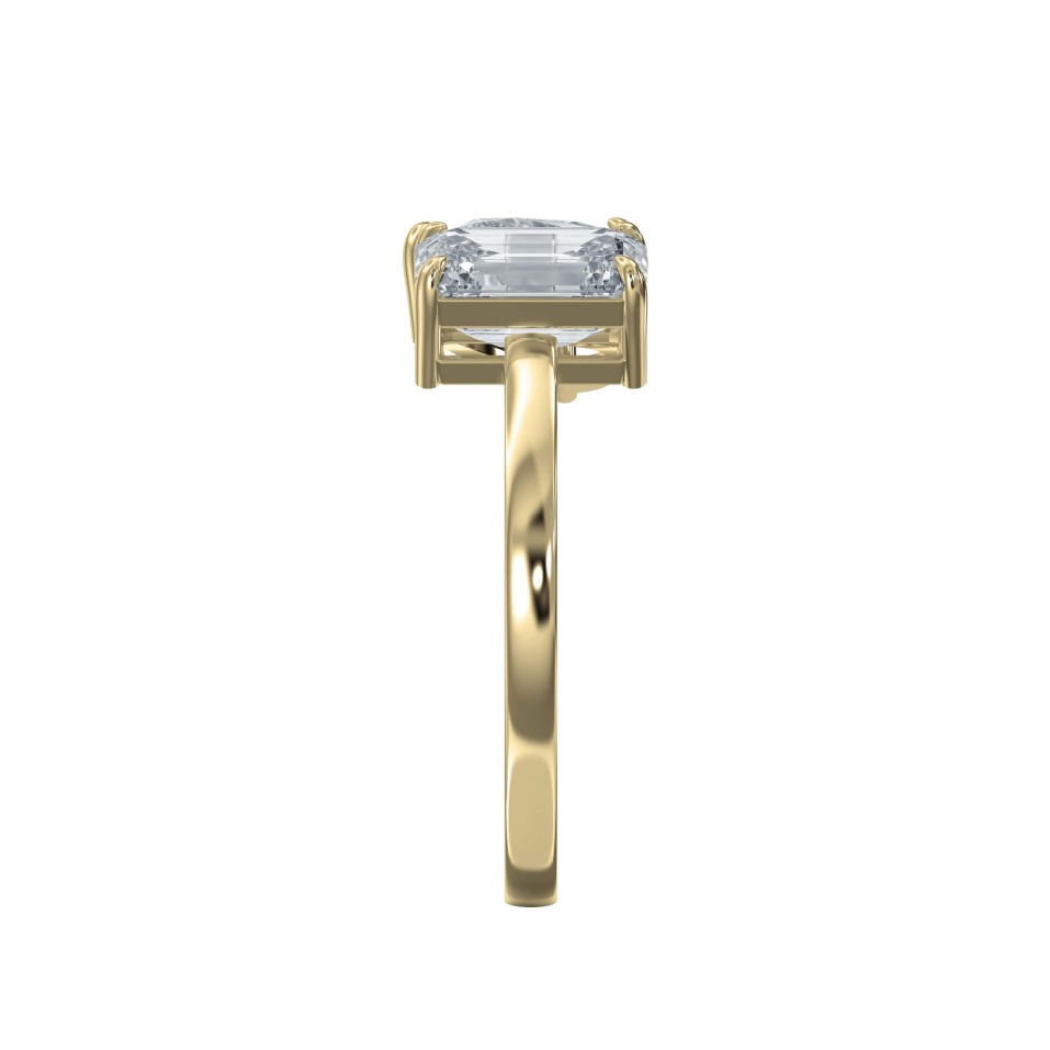 Two-Stone Friendly Diamonds Ring – Emerald & Pear Shape | Lab-Grown