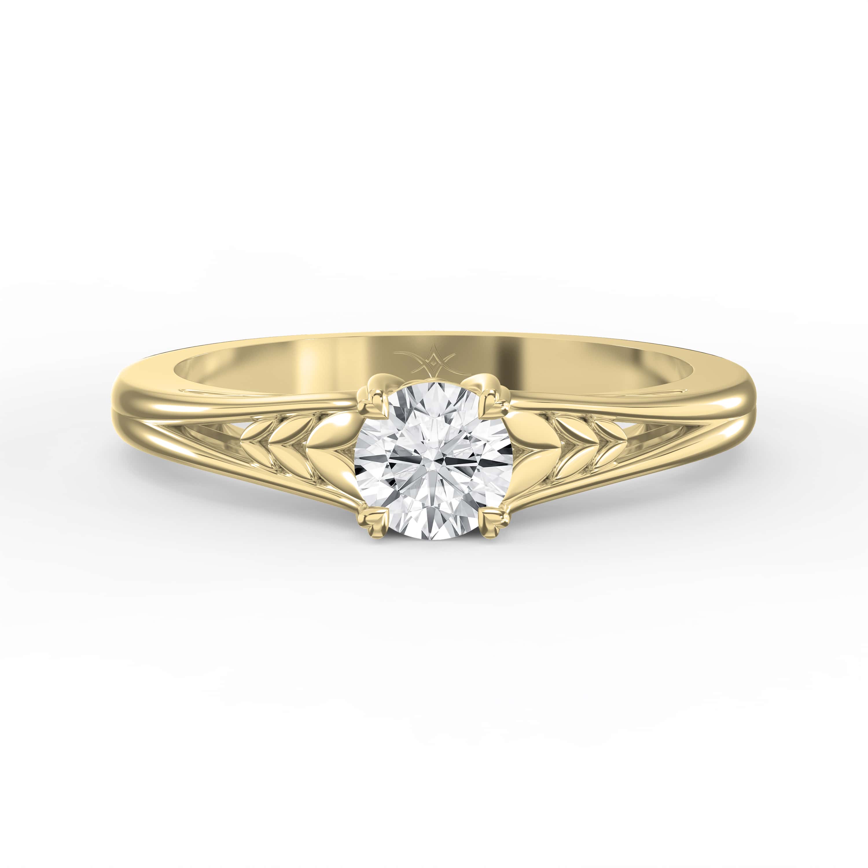Enchanted Solitaire Design Vintage Ring – Choose Lab Grown & Natural Diamonds
