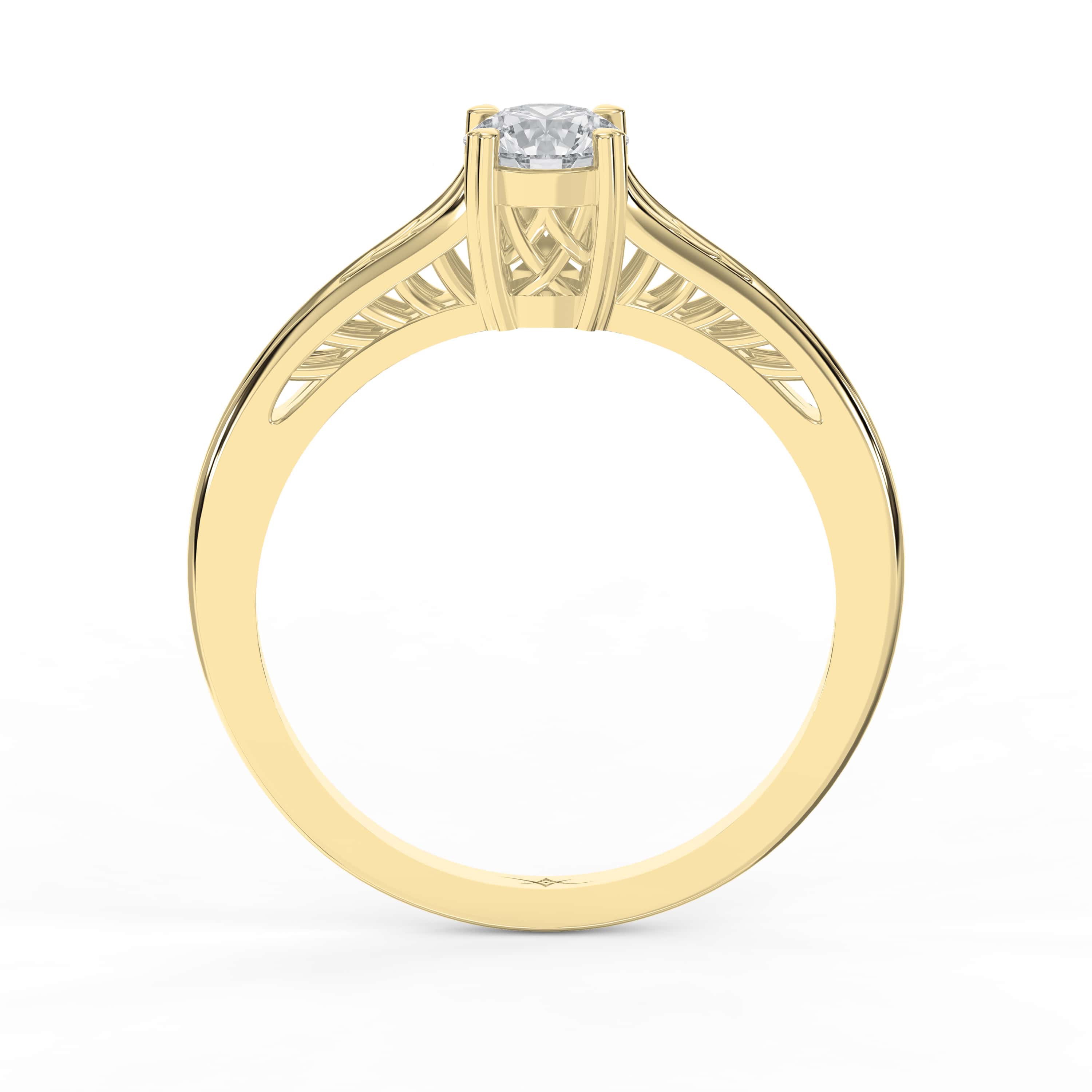 Enchanted Solitaire Design Vintage Ring – Choose Lab Grown & Natural Diamonds
