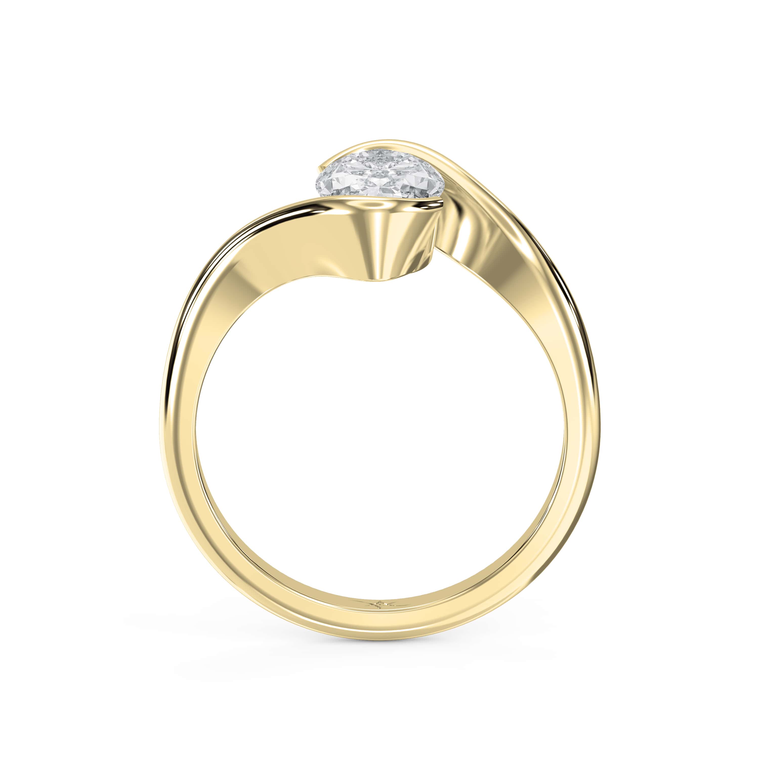 Bypass Diamond Ring – Lab-Grown or Natural Center Stone A Modern Twist on Timeless Elegance