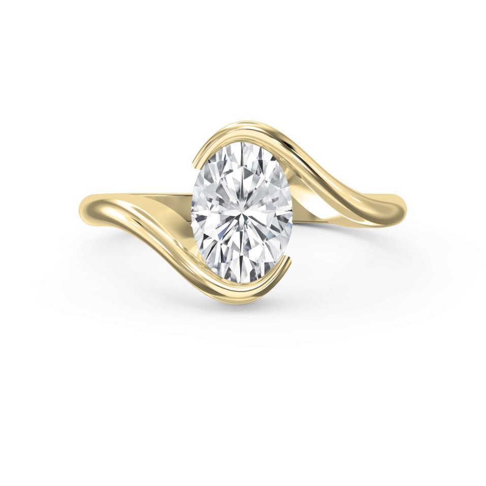 Bypass Diamond Ring – Lab-Grown or Natural Center Stone A Modern Twist on Timeless Elegance