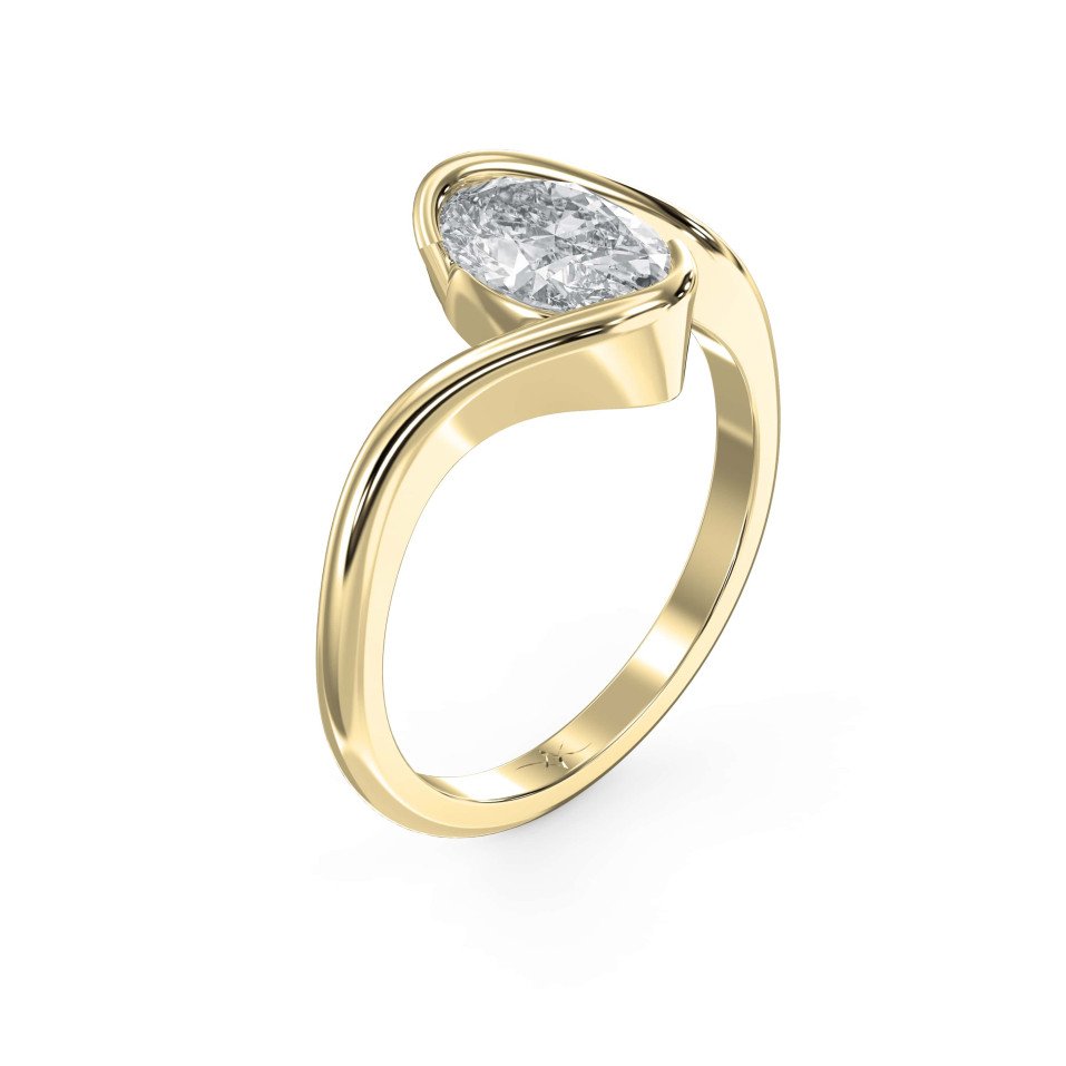 Bypass Diamond Ring – Lab-Grown or Natural Center Stone A Modern Twist on Timeless Elegance