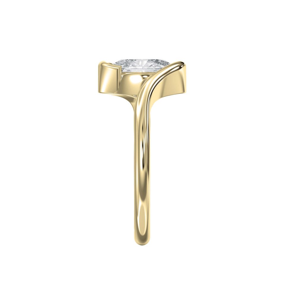 Bypass Diamond Ring – Lab-Grown or Natural Center Stone A Modern Twist on Timeless Elegance