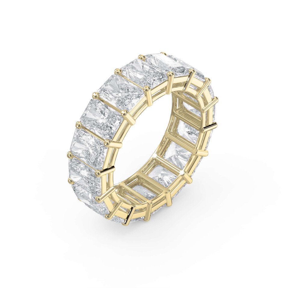 8 Carat Radiant Cut Lab-Grown Diamond Eternity Band – Radiance Without Limits
