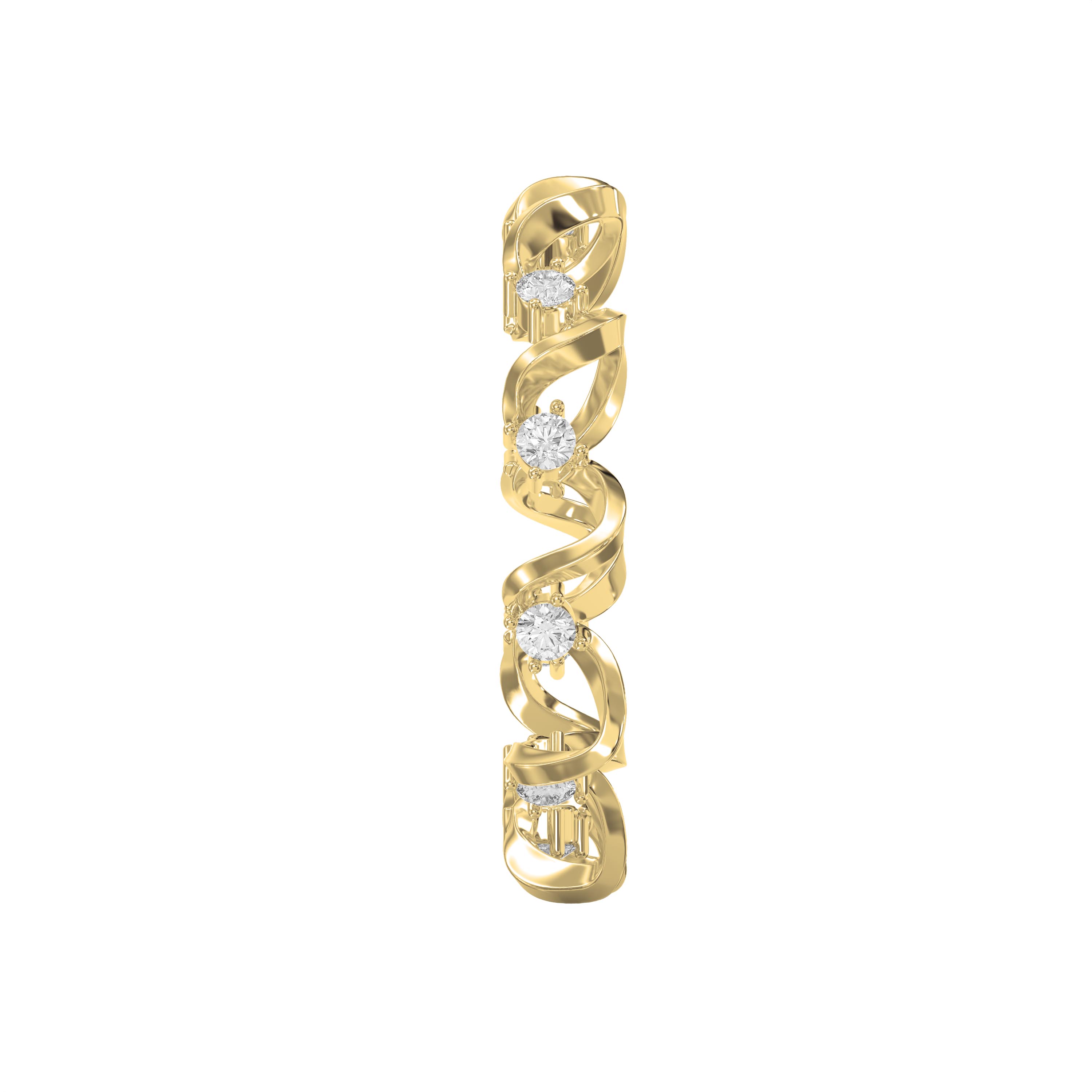 Whispering Stream Round Diamond Eternity Band | Lab - Grown & Natural Diamond Jewelry - Valam Design