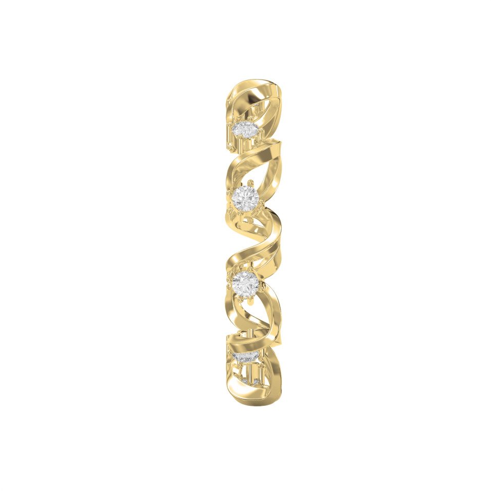 Whispering Stream Round Diamond Eternity Band | Lab - Grown & Natural Diamond Jewelry - Valam Design