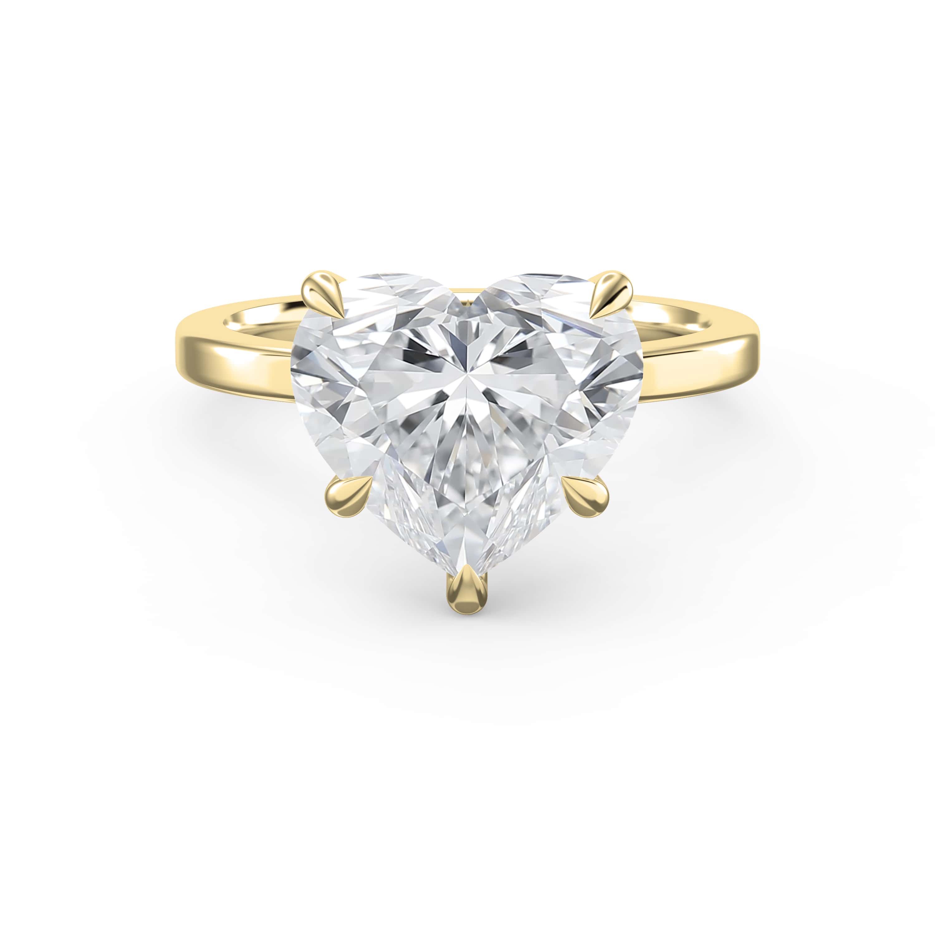 Heart Shape Hidden Halo Engagement Ring – Choose Lab-Grown & Natural Diamond
