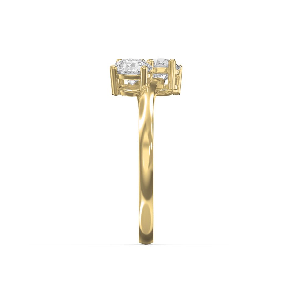 Toi et Moi Ring with Two Round Brilliant Diamonds | Choose Lab-Grown  Diamond