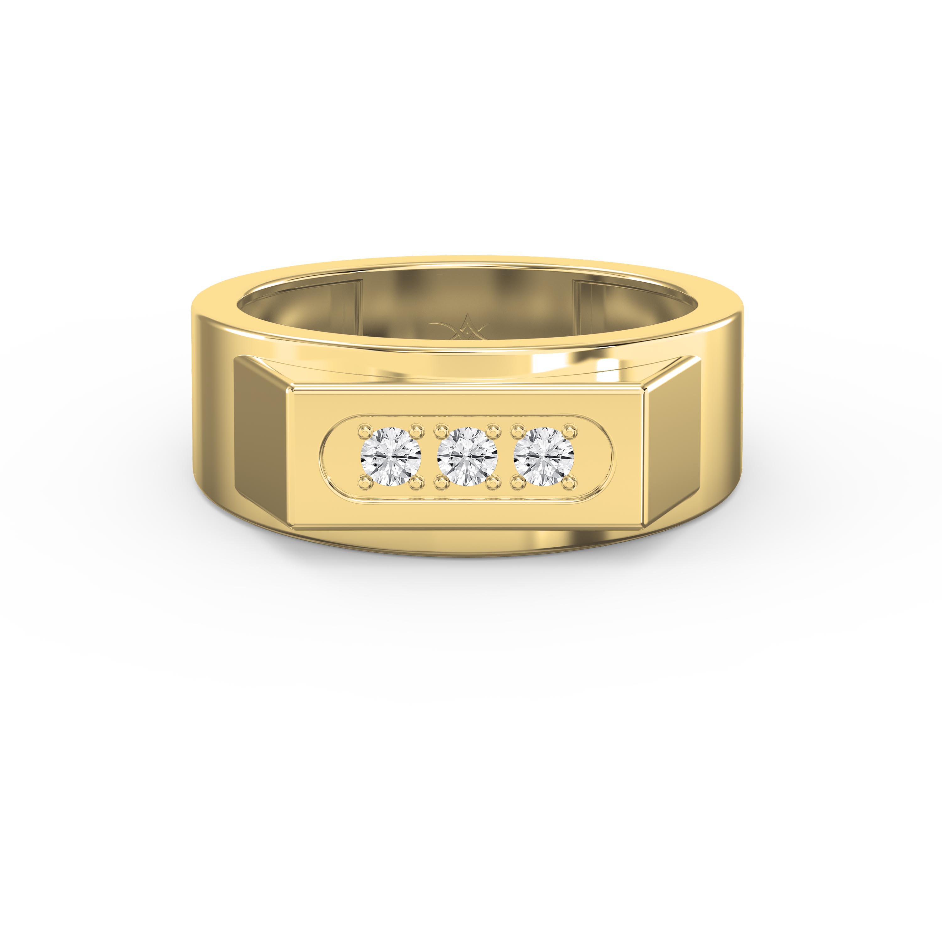 Elegance  Regal Trio Diamond Band for Men – Lab - Grown & Natural Diamond Jewelry - Valam Design