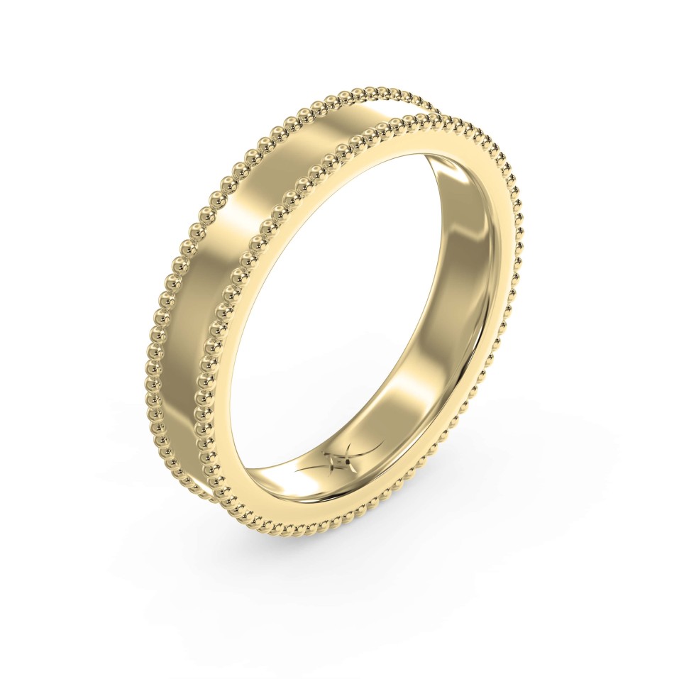 Women's Comfort Fit Classic Gold Ring