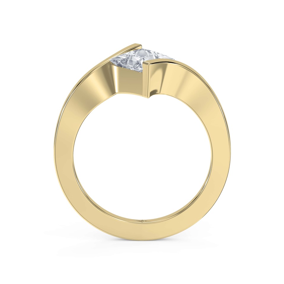 Rylan Sweeping Band Solitaire Ring Setting