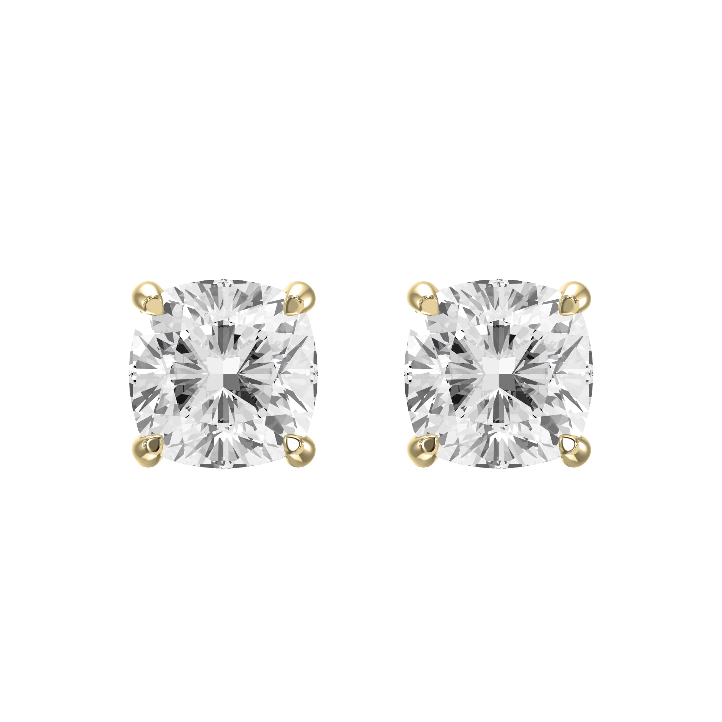Cushion  Cut Diamond Stud Earrings VE21043