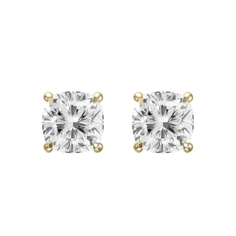 Cushion  Cut Diamond Stud Earrings VE21043