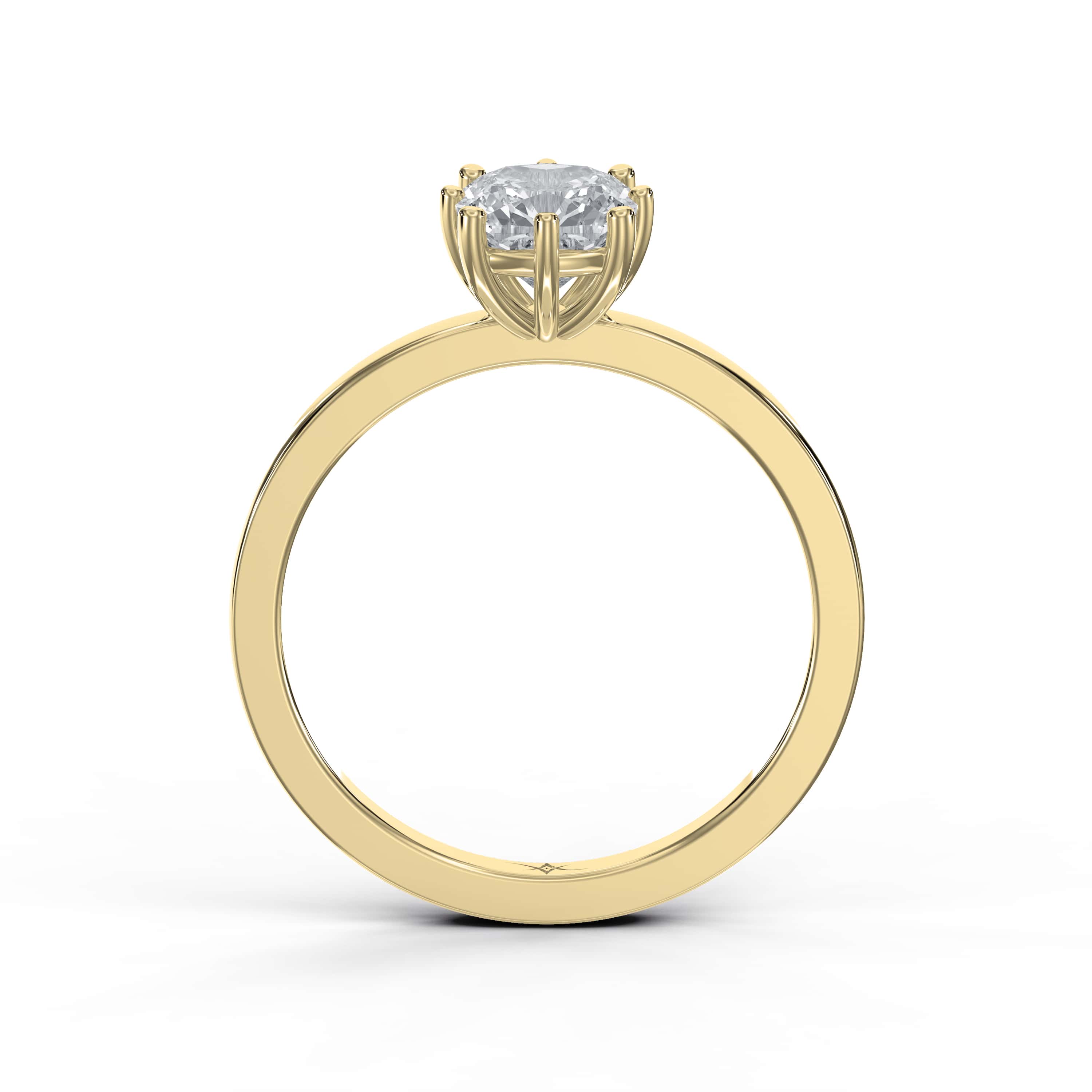 Nine-Prong Solitaire Diamond Ring – Lab-Grown or Natural Diamond