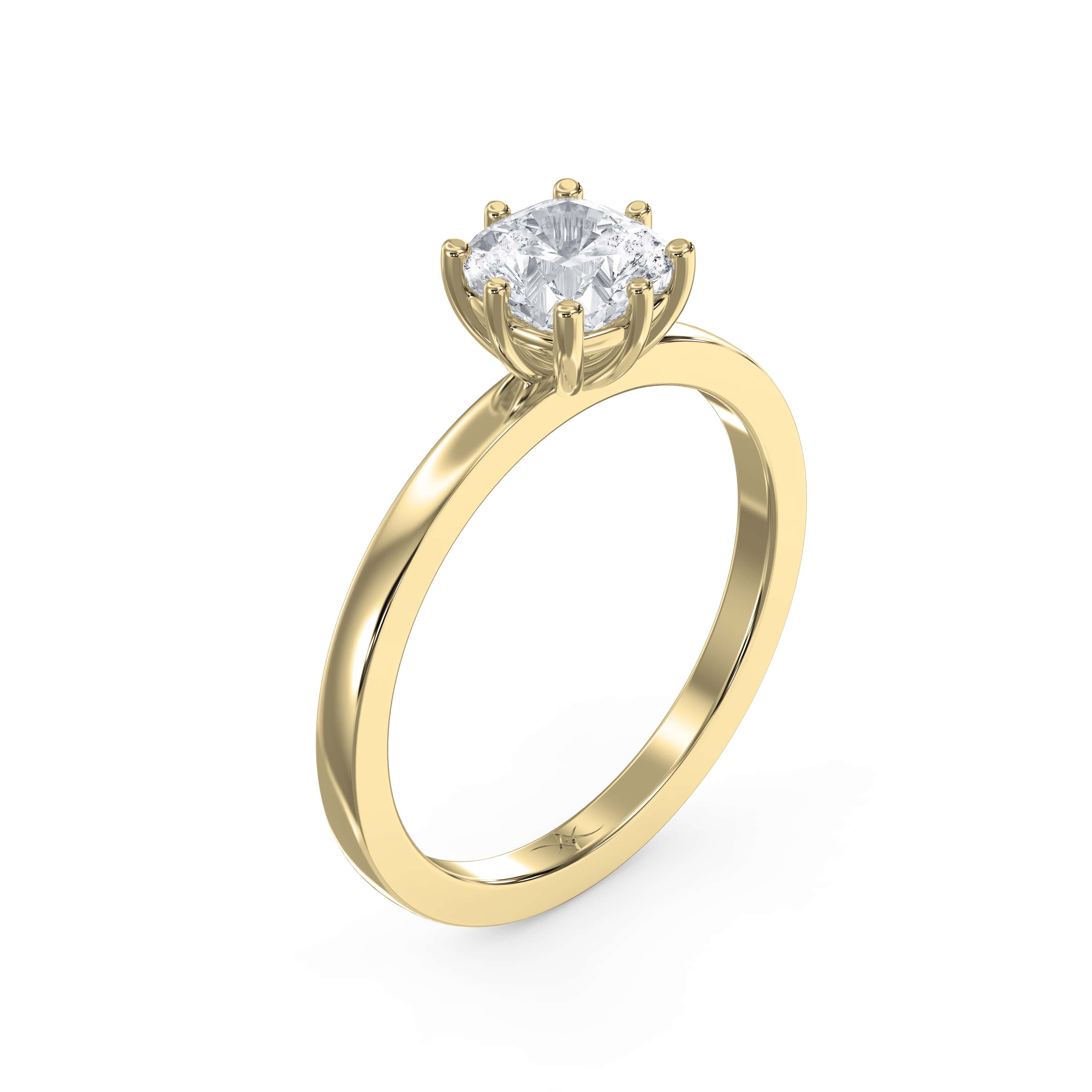 Nine-Prong Solitaire Diamond Ring – Lab-Grown or Natural Diamond