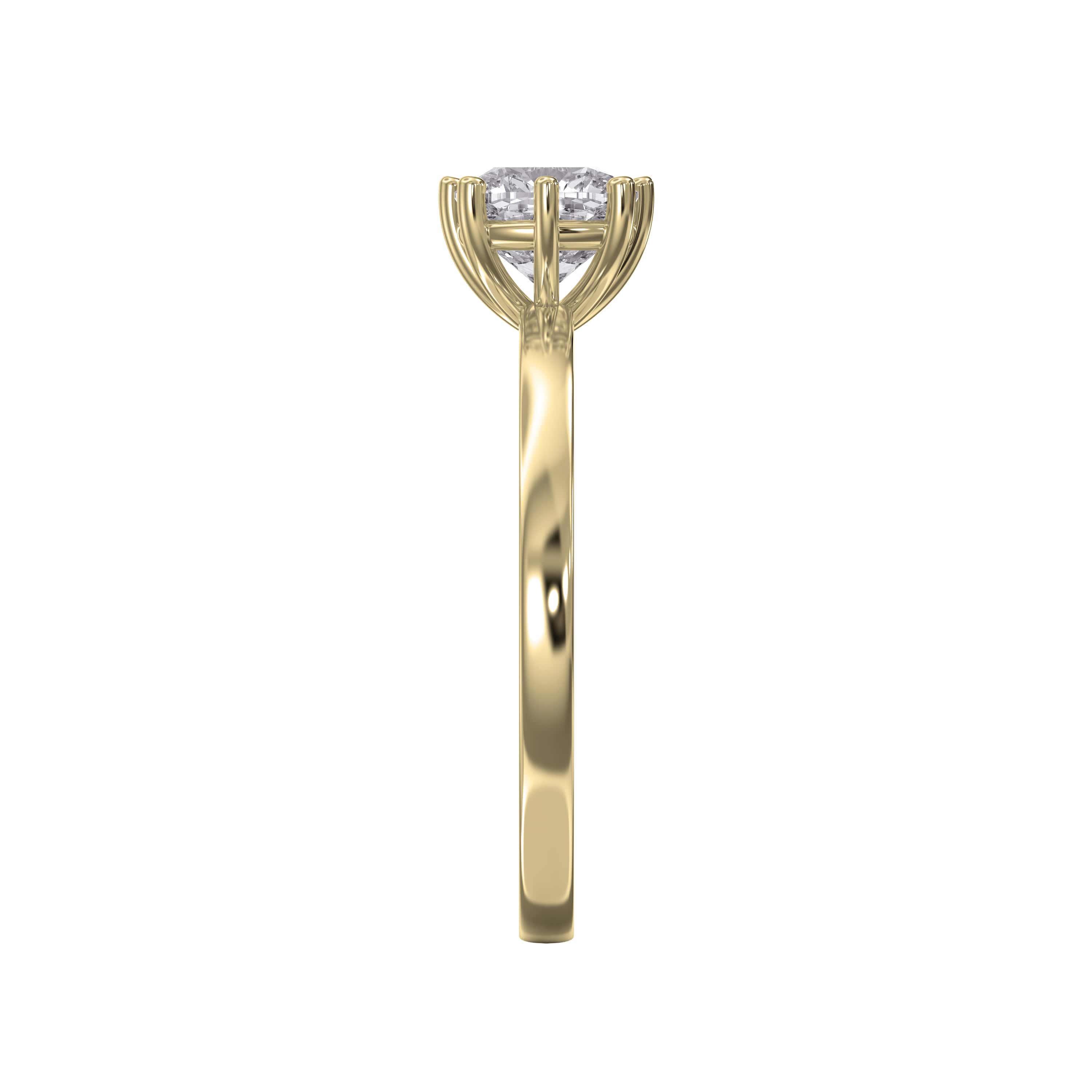 Nine-Prong Solitaire Diamond Ring – Lab-Grown or Natural Diamond