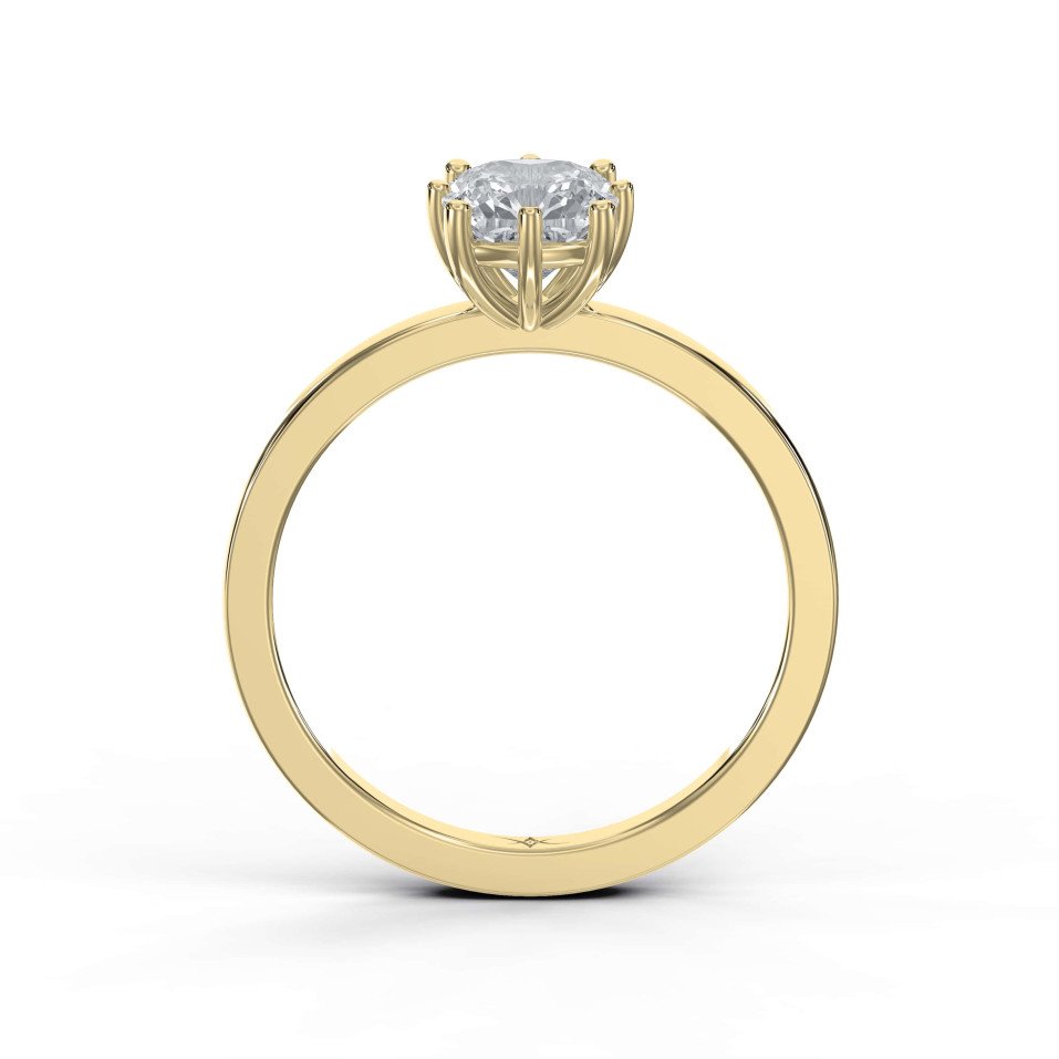 Nine-Prong Solitaire Diamond Ring – Lab-Grown or Natural Diamond