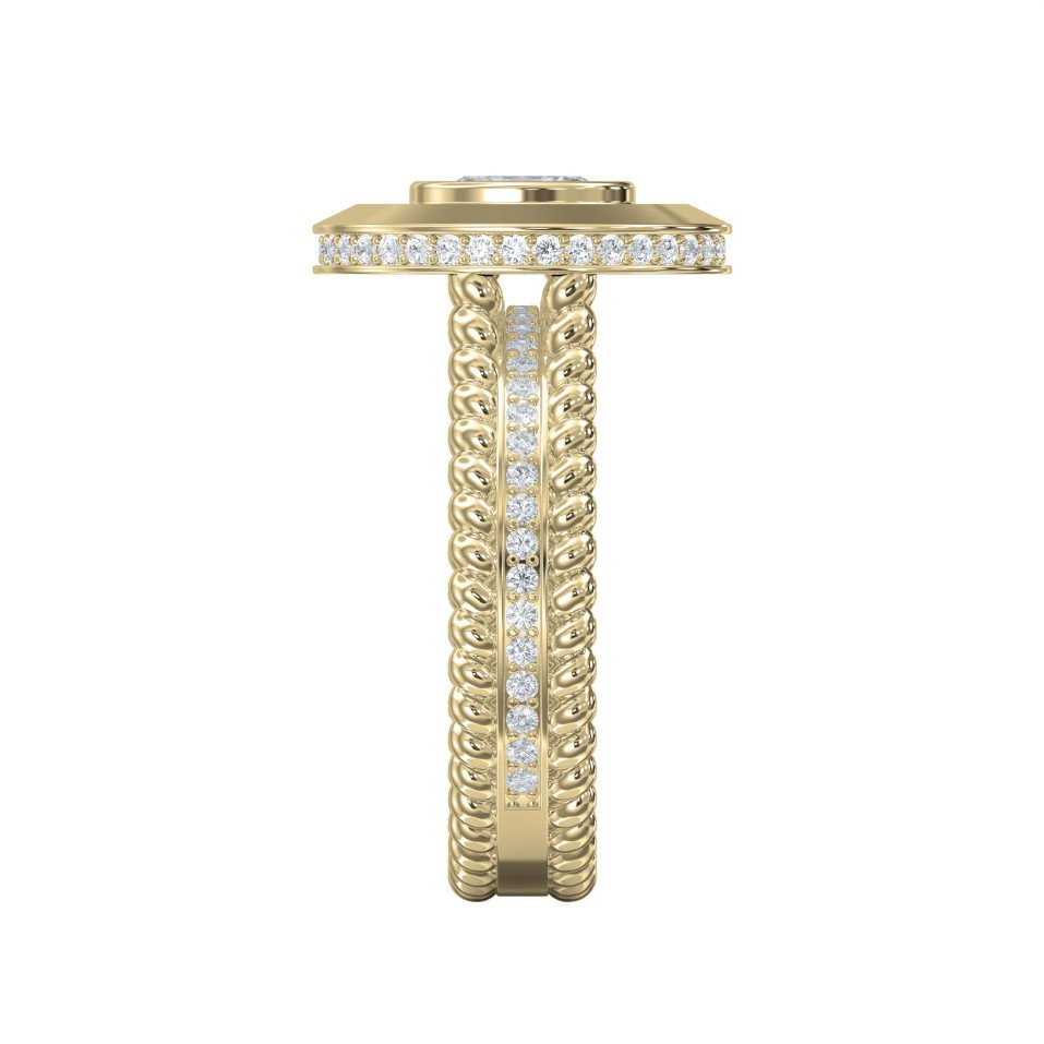 Oval Bezel Setting Diamond Ring – Lab Grown or Natural Diamond Elegance