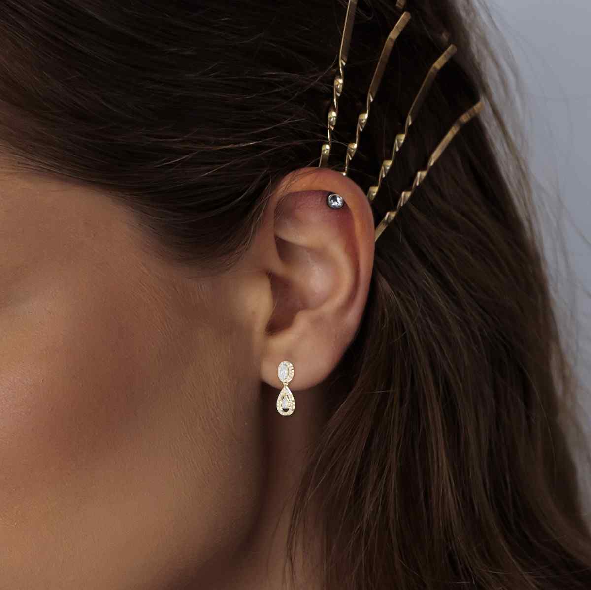 2.75 Carat Drop and Dangle Diamond Earrings – Lab Grown