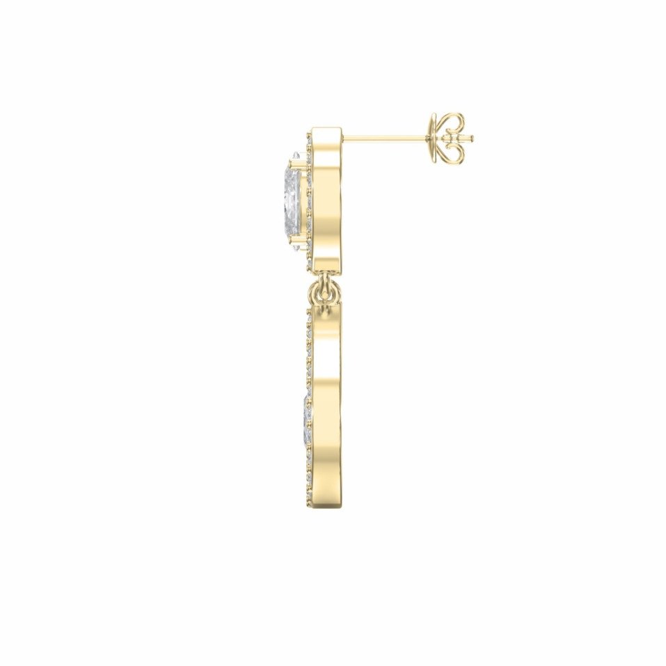 2.75 Carat Drop and Dangle Diamond Earrings – Lab Grown & Natural Options