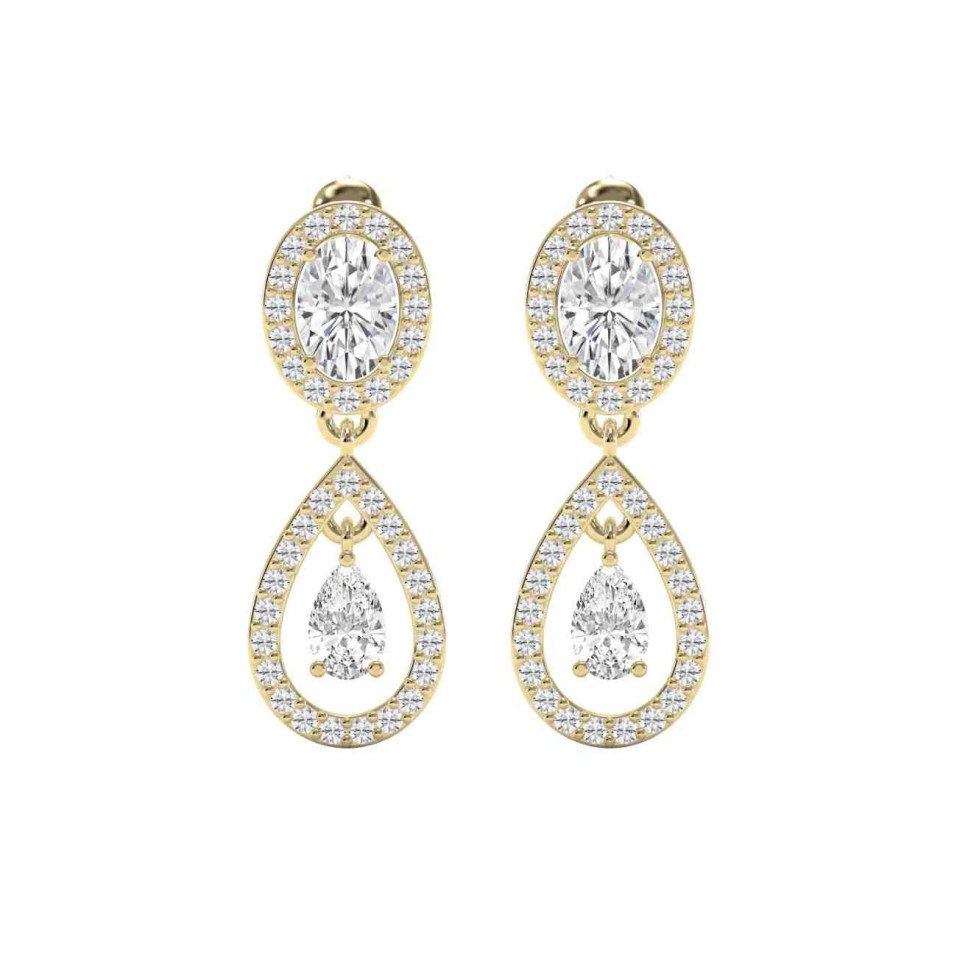 2.75 Carat Drop and Dangle Diamond Earrings – Lab Grown & Natural Options