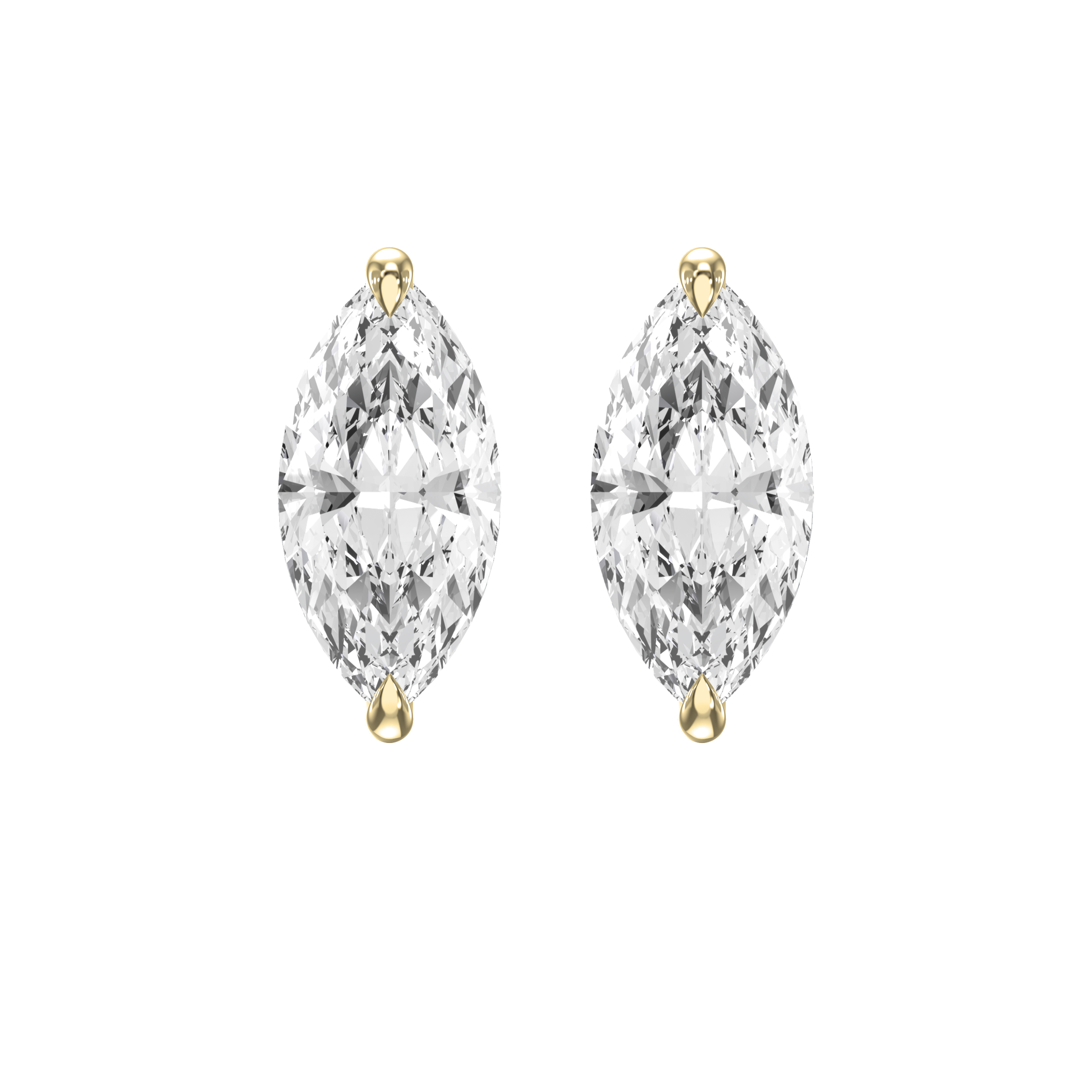 Marquise  Cut Diamond Stud Earrings VE21036