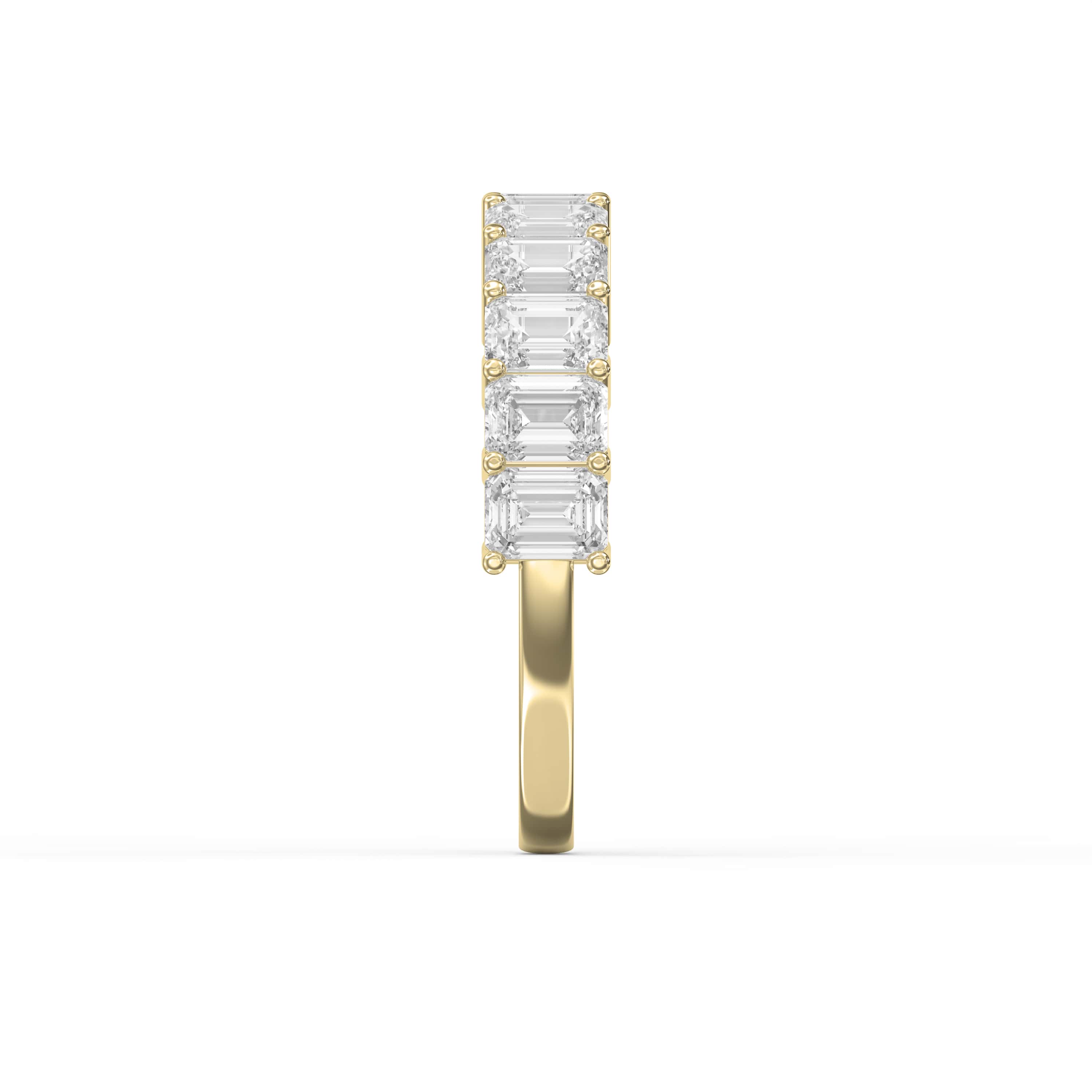 2.20 Carat Emerald Shape Eternity Band – Modern Grace with Timeless Sparkle