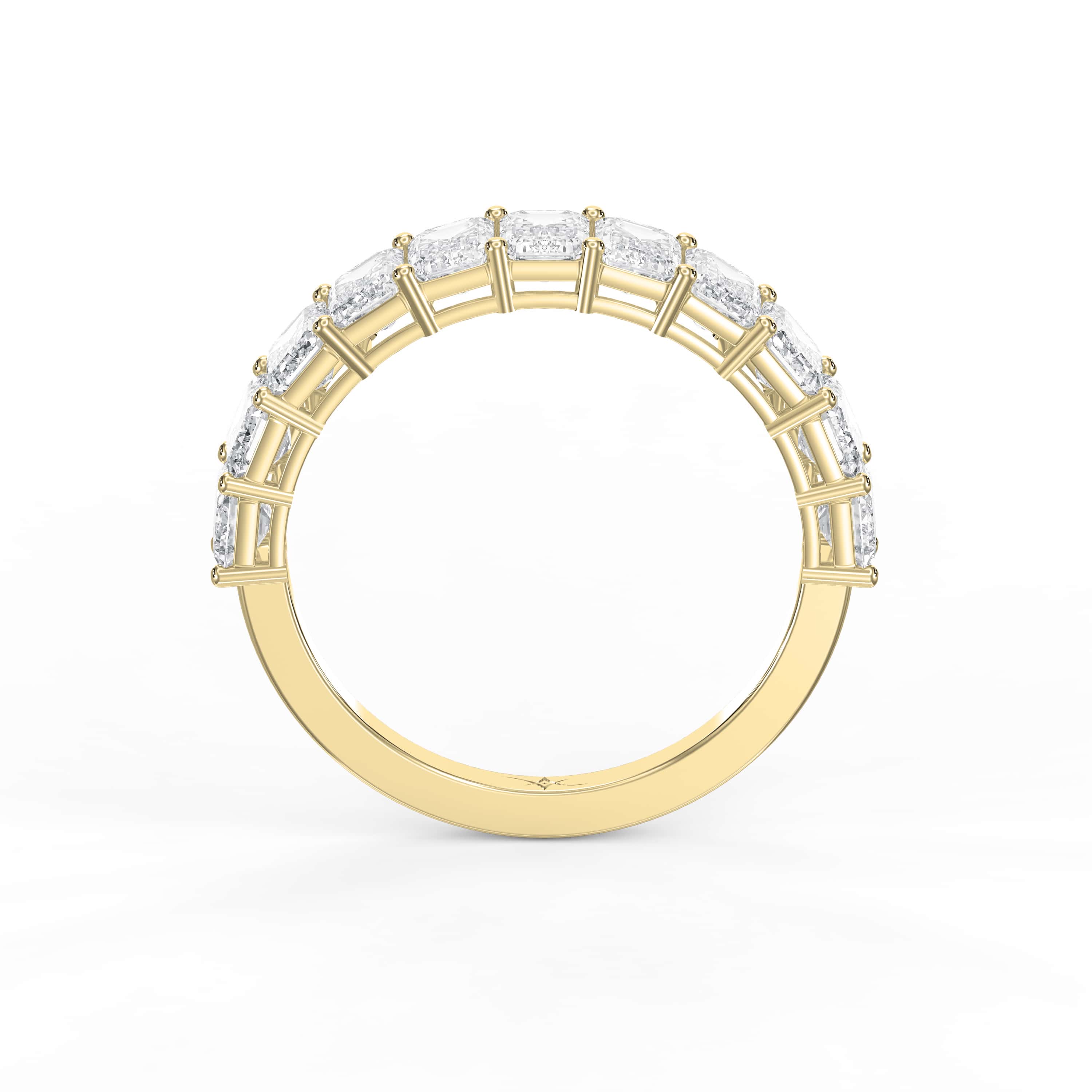 2.20 Carat Emerald Shape Eternity Band – Modern Grace with Timeless Sparkle