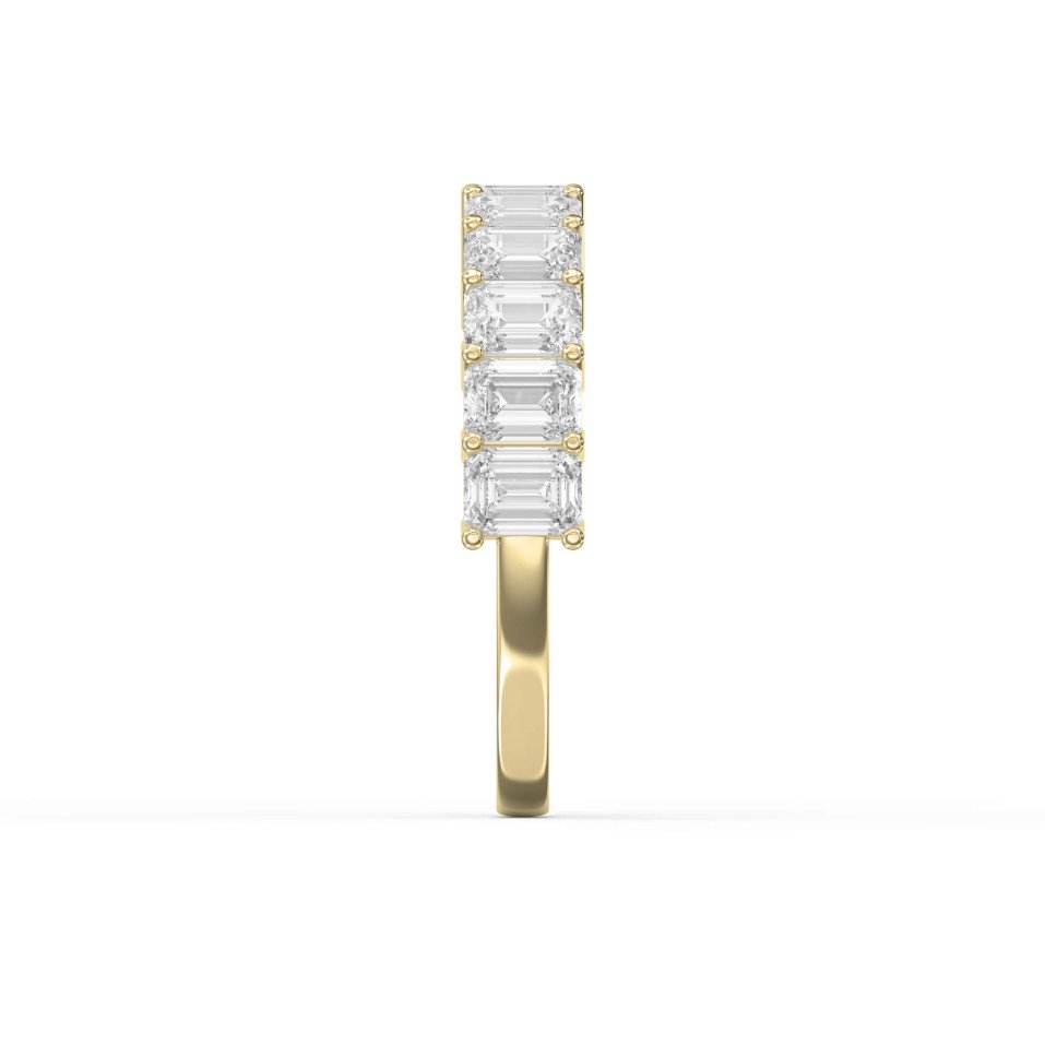 2.20 Carat Emerald Shape Eternity Band – Modern Grace with Timeless Sparkle