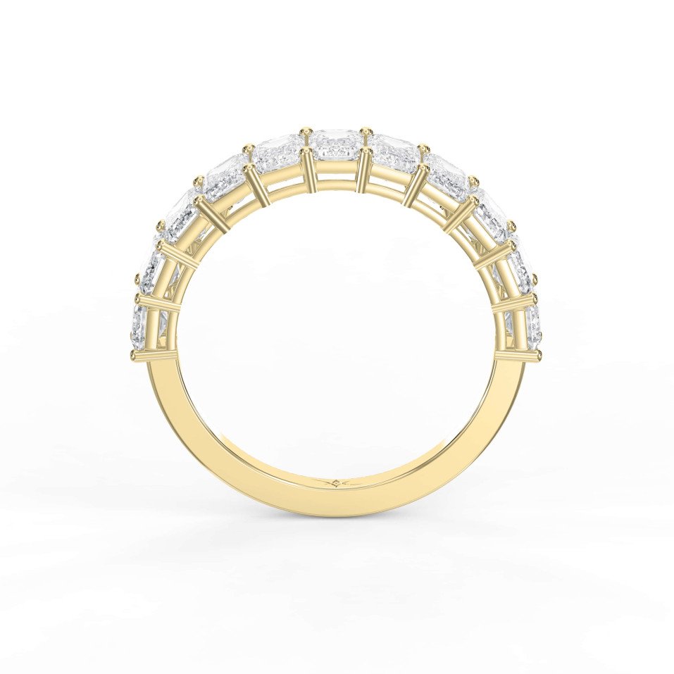 2.20 Carat Emerald Shape Eternity Band – Modern Grace with Timeless Sparkle