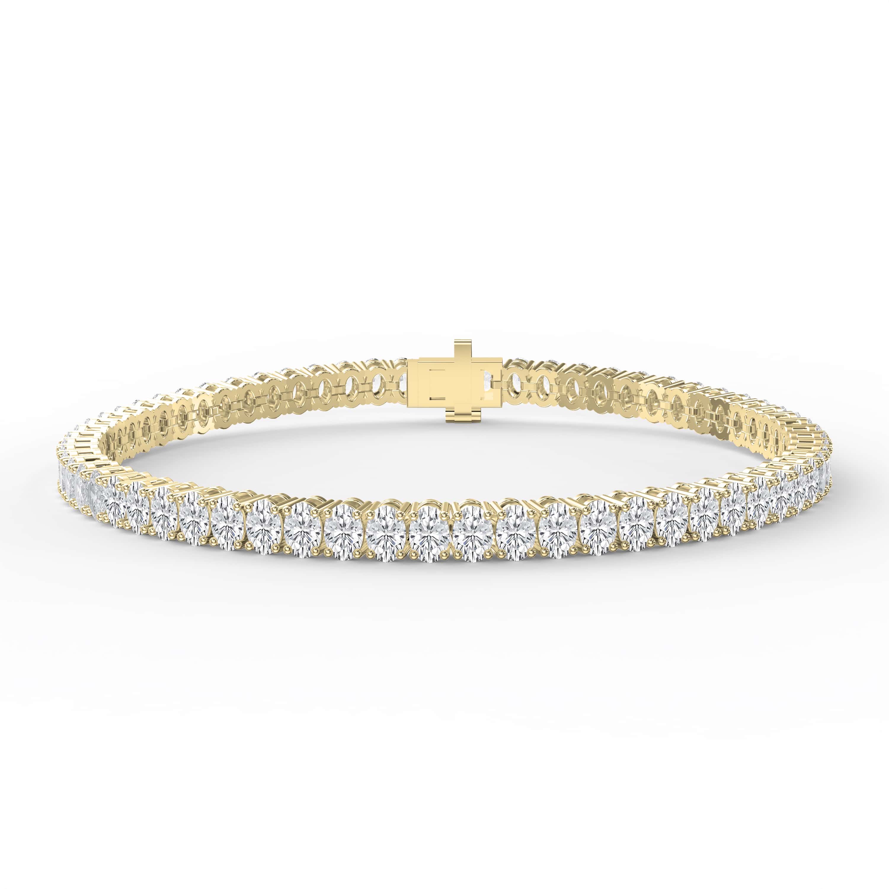 8.10 Carat Oval Shape Tennis Bracelet – 0.15 Pointer Diamonds