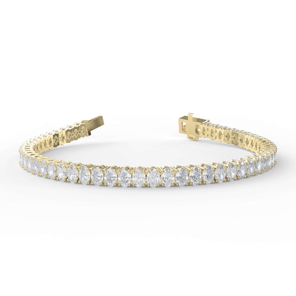 8.10 Carat Oval Shape Tennis Bracelet – 0.15 Pointer Diamonds
