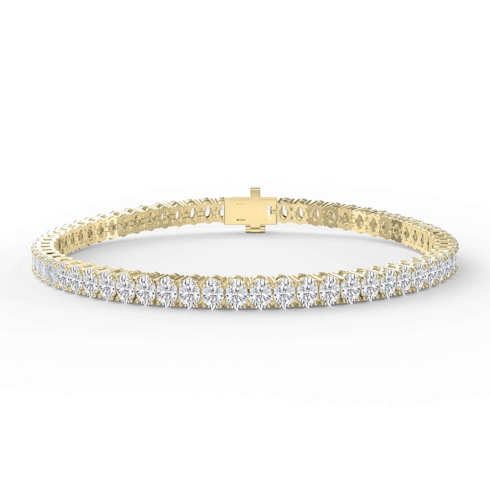 8.10 Carat Oval Shape Tennis Bracelet – 0.15 Pointer Diamonds