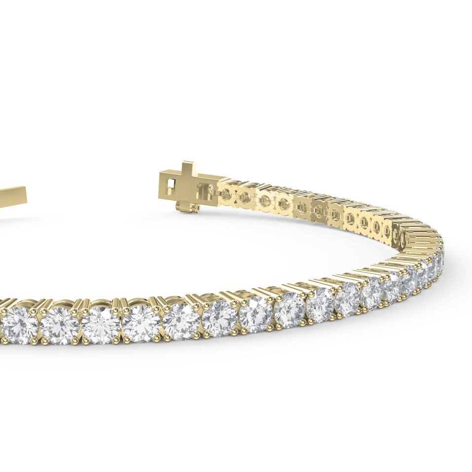 9 Carat Round Diamond Tennis Bracelet – Lab-Grown & Natural Diamond Elegance