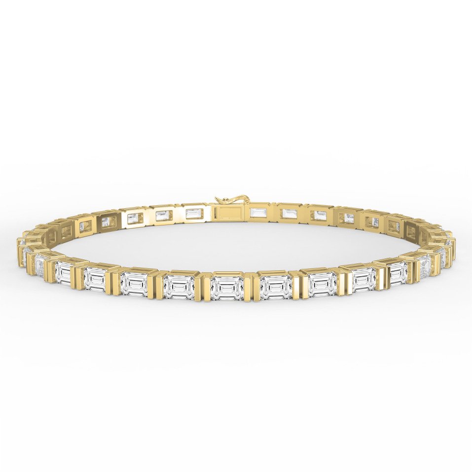 Emerald Cut Diamond Fashion Bracelet – Classic Luxury Diamond Jewelry |  Lab-Grown  Diamonds