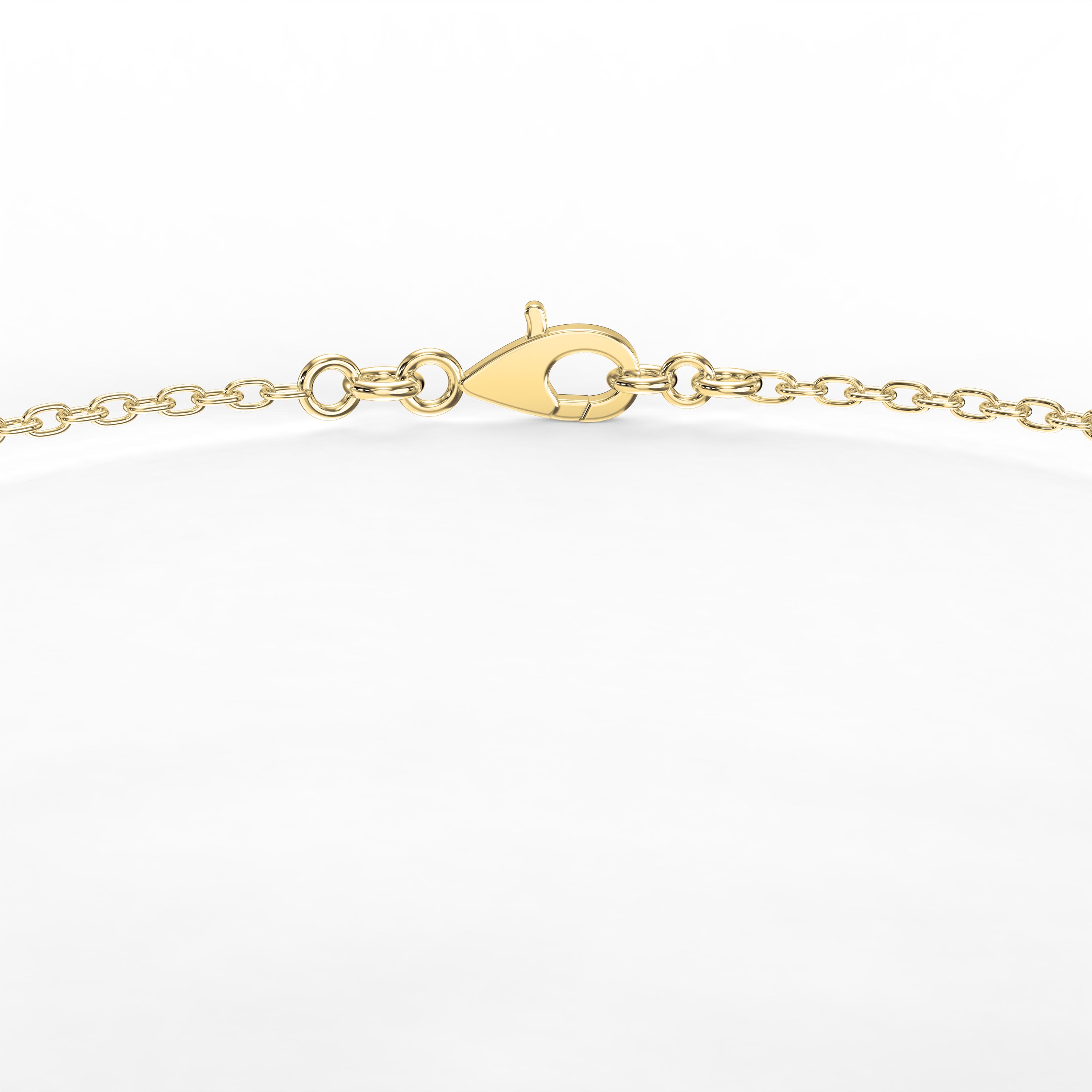 Diamond Station Bracelet – Bezel Set Round Diamonds Minimalist Chain Design | Choose Lab-Grown & Natural Diamonds